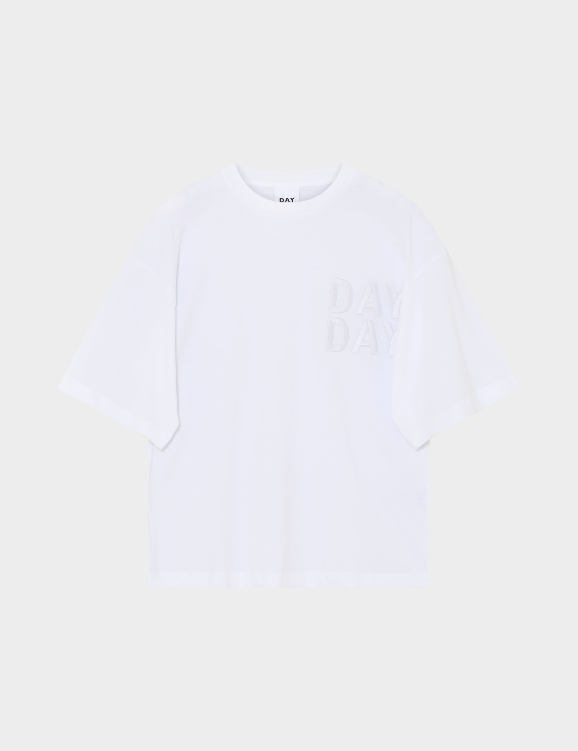 DAY Birger ét Mikkelsen Drew - Heavy Jersey Tops & T-Shirts 110601 BRIGHT WHITE