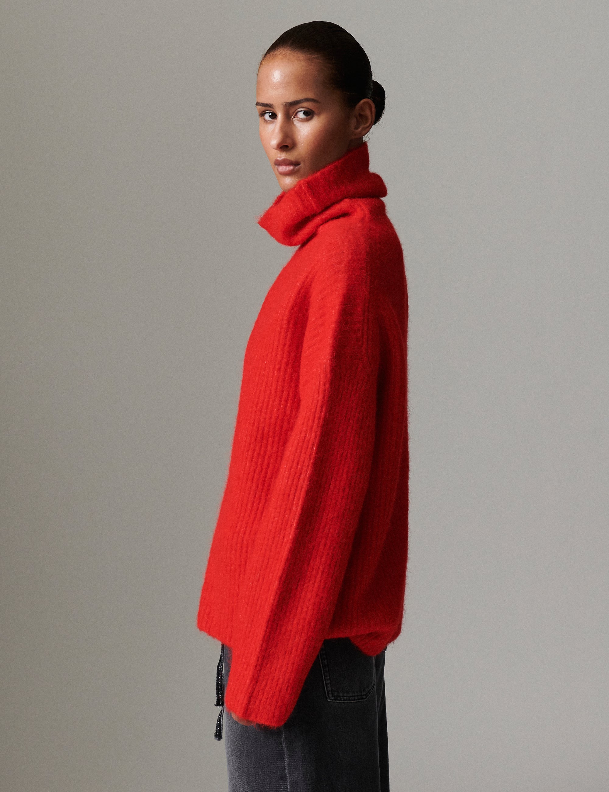 DAY Birger ét Mikkelsen Dunne - Cozy Rib Pullover 181664 FIERY RED.