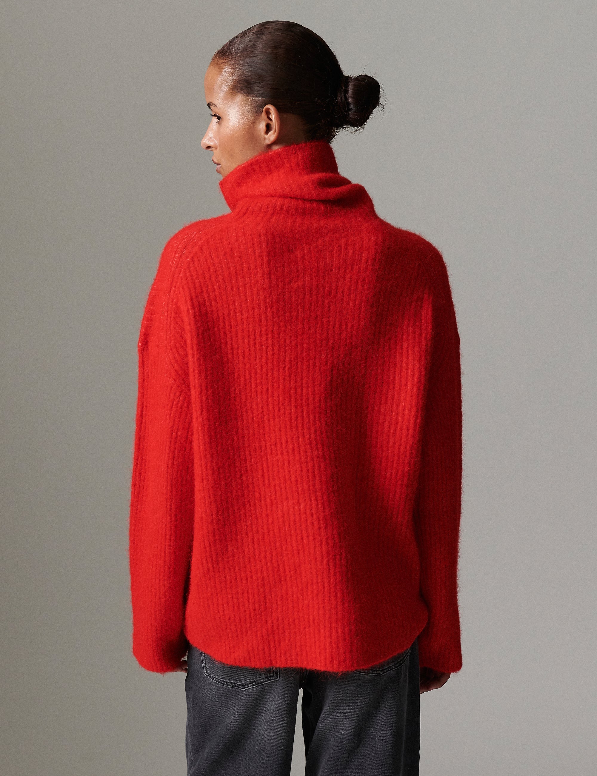 DAY Birger ét Mikkelsen Dunne - Cozy Rib Pullover 181664 FIERY RED.
