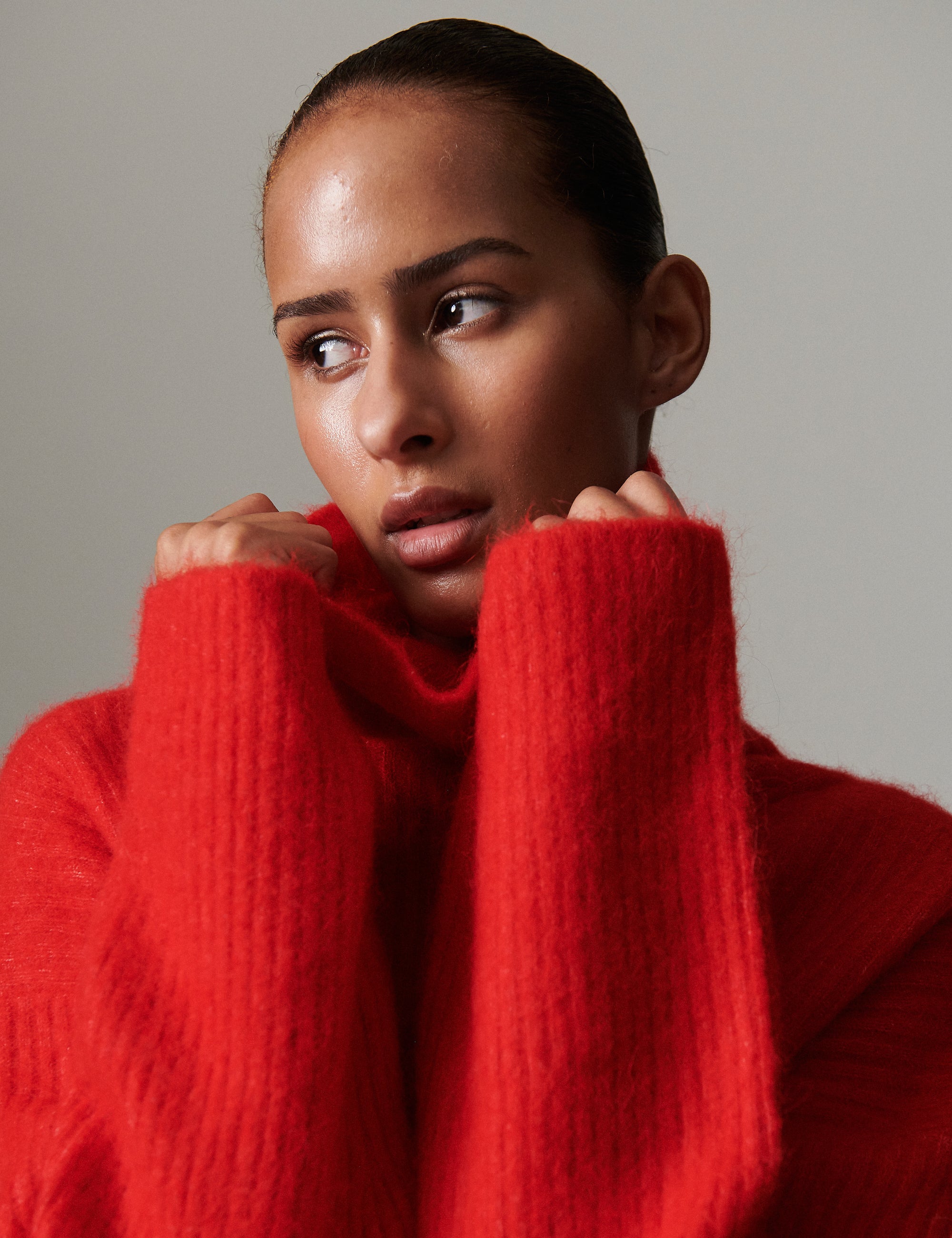 DAY Birger ét Mikkelsen Dunne - Cozy Rib Pullover 181664 FIERY RED.