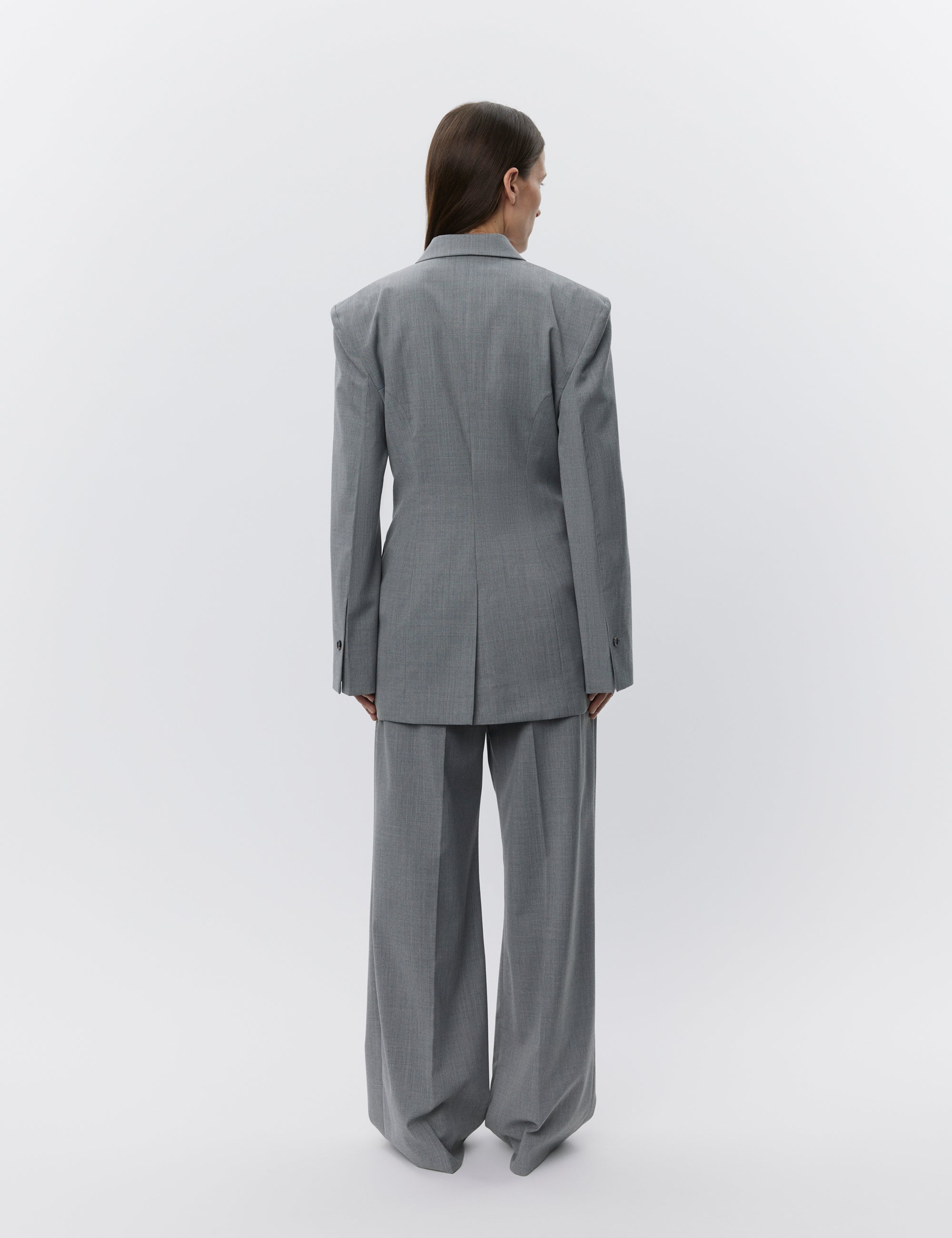 DAY Birger ét Mikkelsen Elenora - Classic Wool Blend Blazer 500006 MEDIUM GREY MELANGE