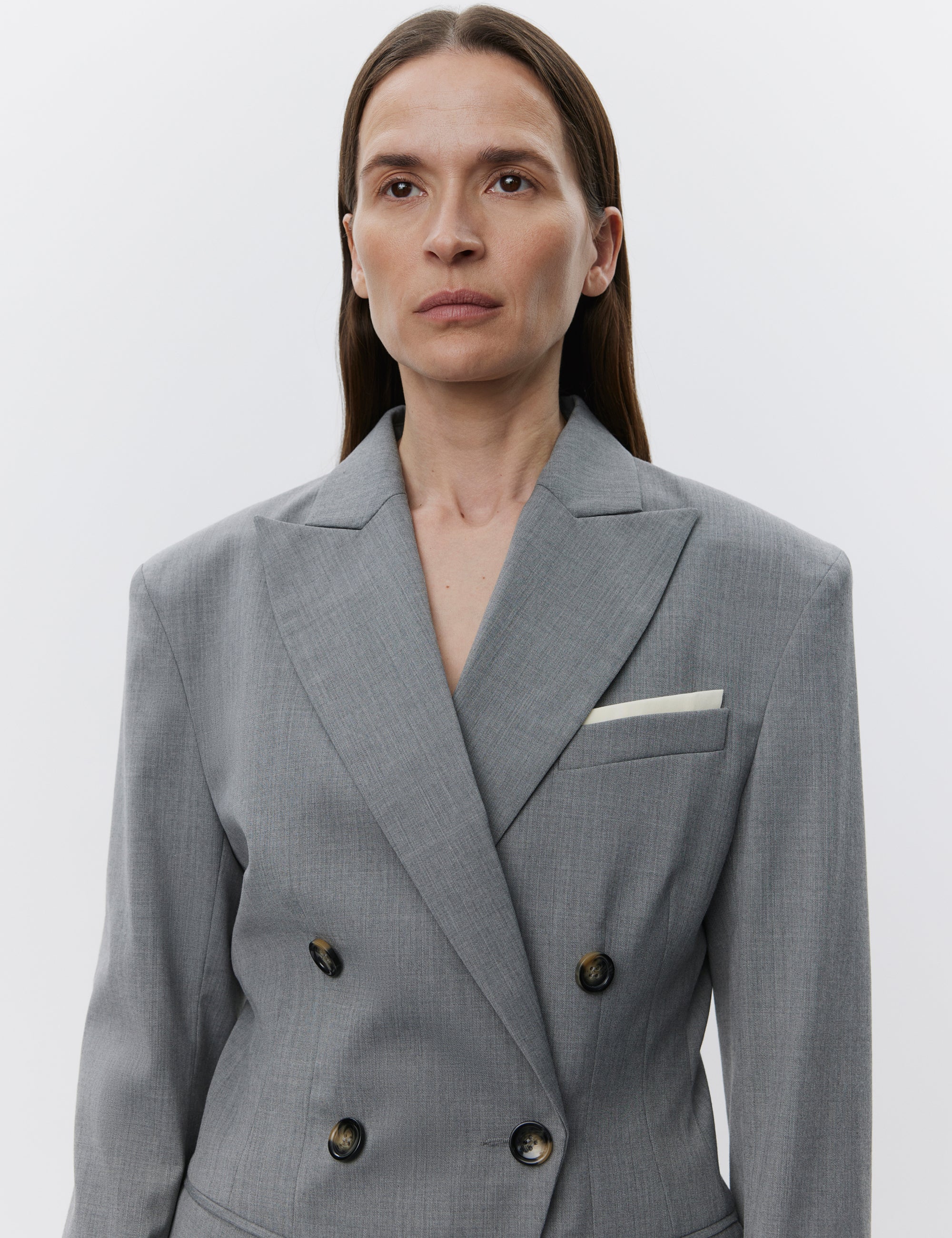 DAY Birger ét Mikkelsen Elenora - Classic Wool Blend Blazer 500006 MEDIUM GREY MELANGE