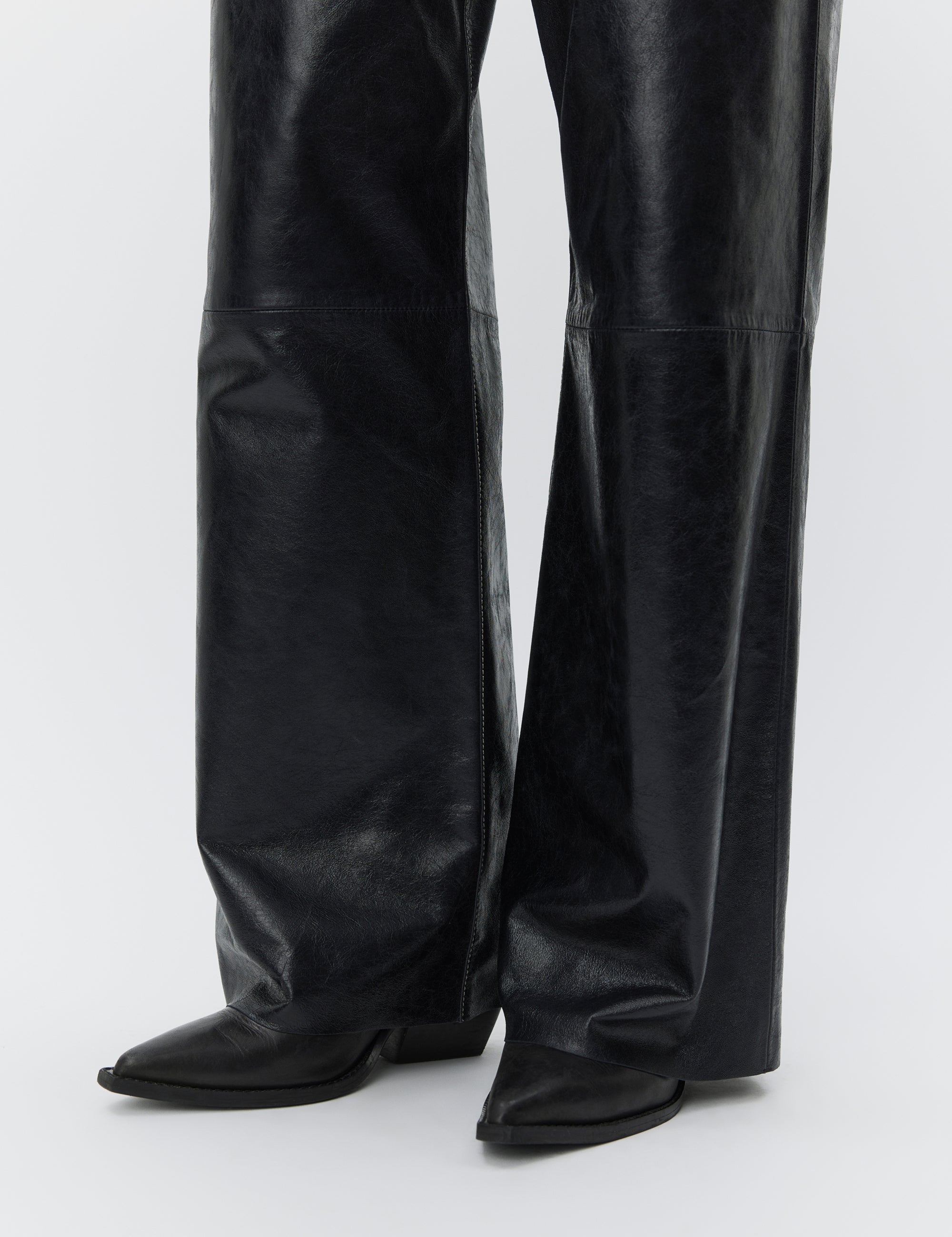 DAY Birger ét Mikkelsen Elijah - Polished Leather Bukser 190303 Black