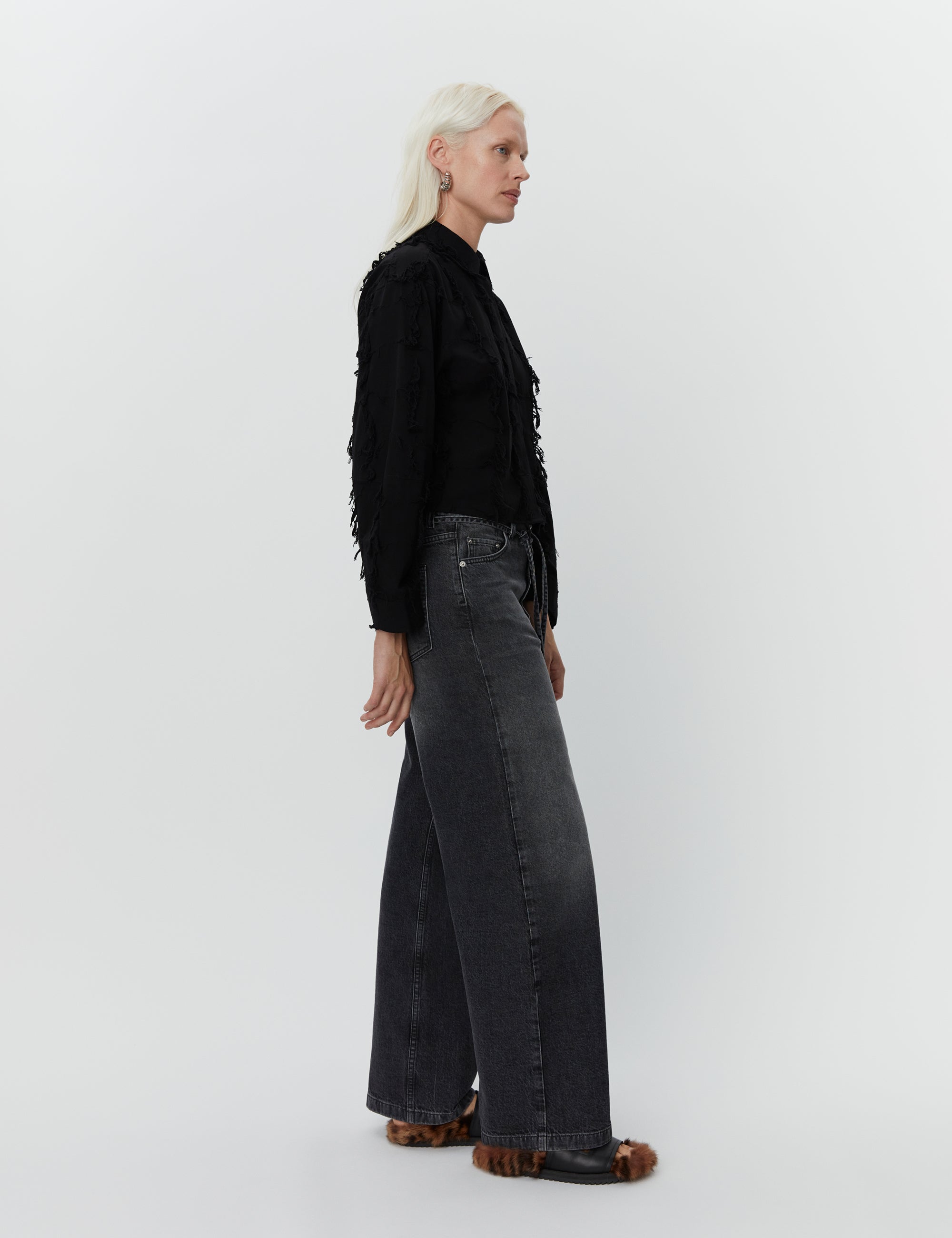 DAY Birger ét Mikkelsen Elijah - Soft Bleached Denim Jeans 190303 BLACK