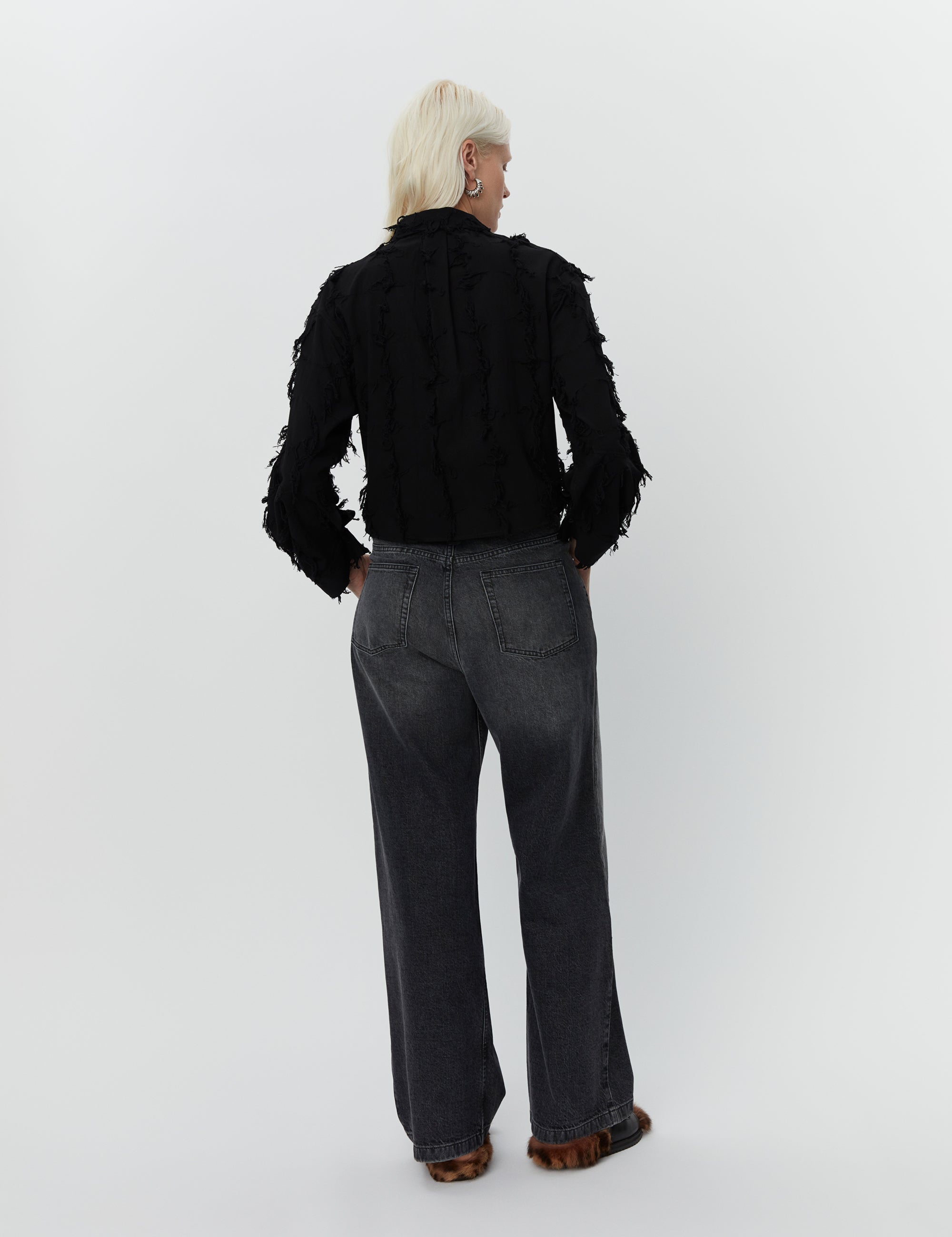 DAY Birger ét Mikkelsen Elijah - Soft Bleached Denim Jeans 190303 BLACK