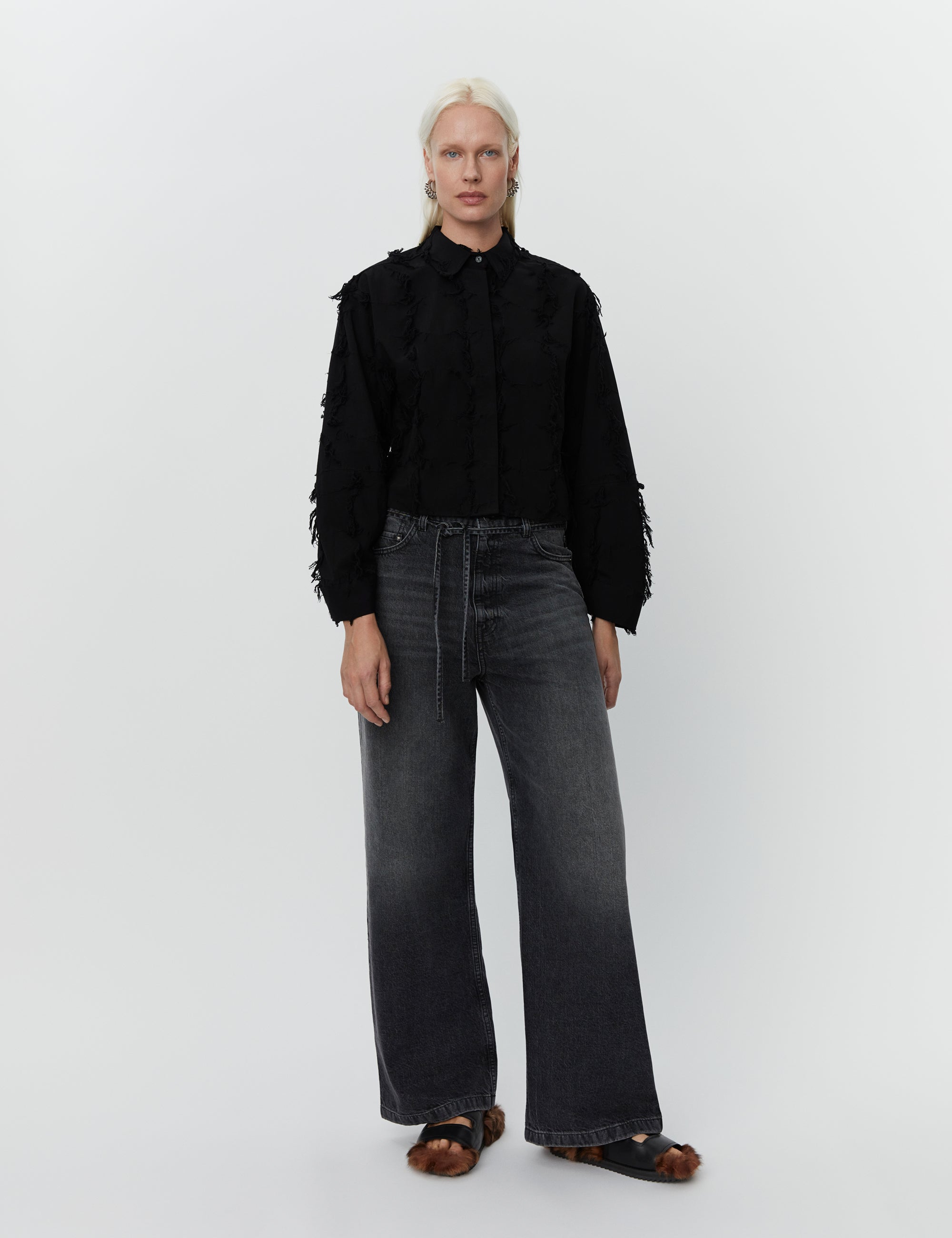 DAY Birger ét Mikkelsen Elijah - Soft Bleached Denim Jeans 190303 BLACK