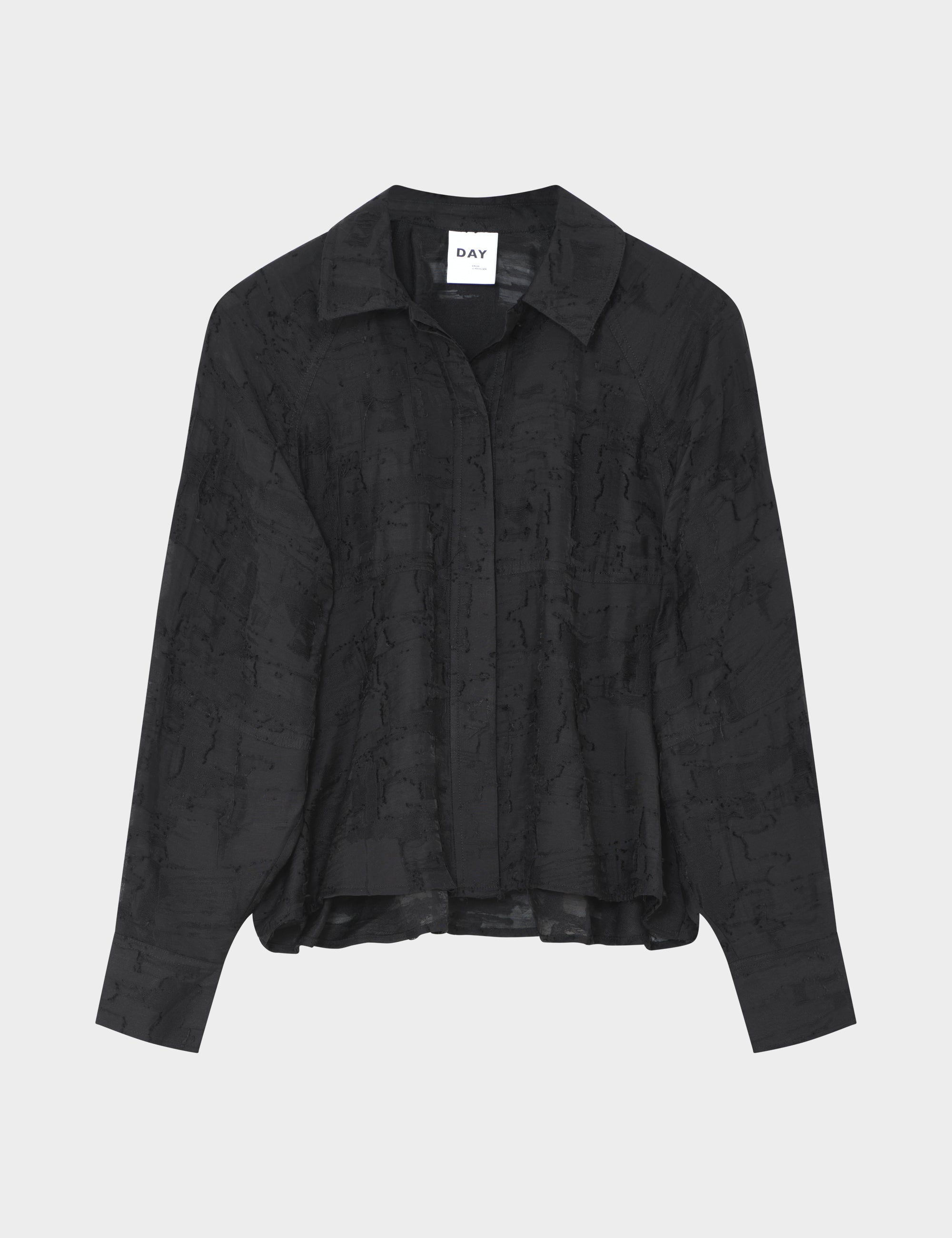 DAY Birger ét Mikkelsen Elston - Jacquard Torn Shirts & Blouses 190303 BLACK