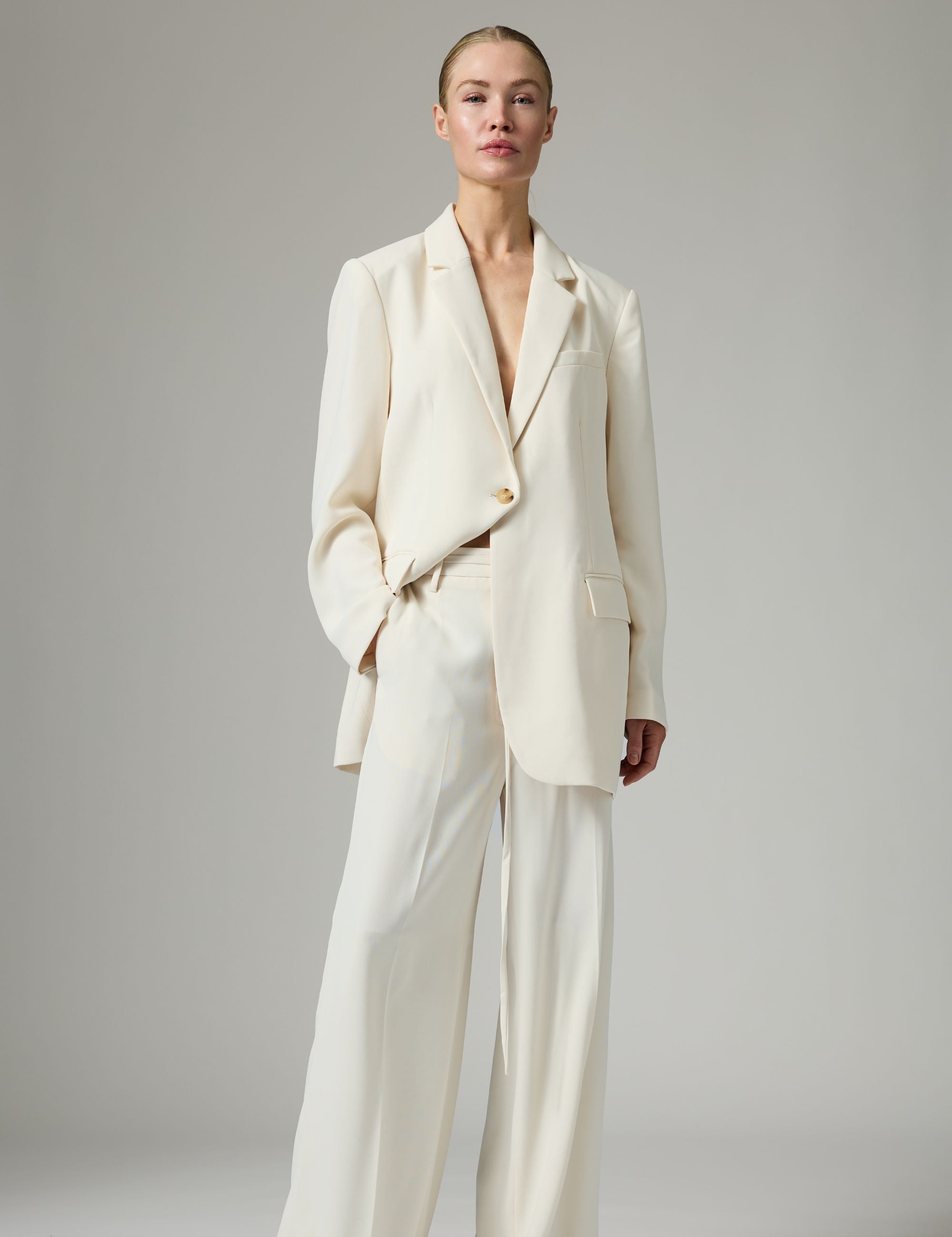 DAY Birger ét Mikkelsen Elton - Classic Gabardine Blazer 01002 Ivory Shade