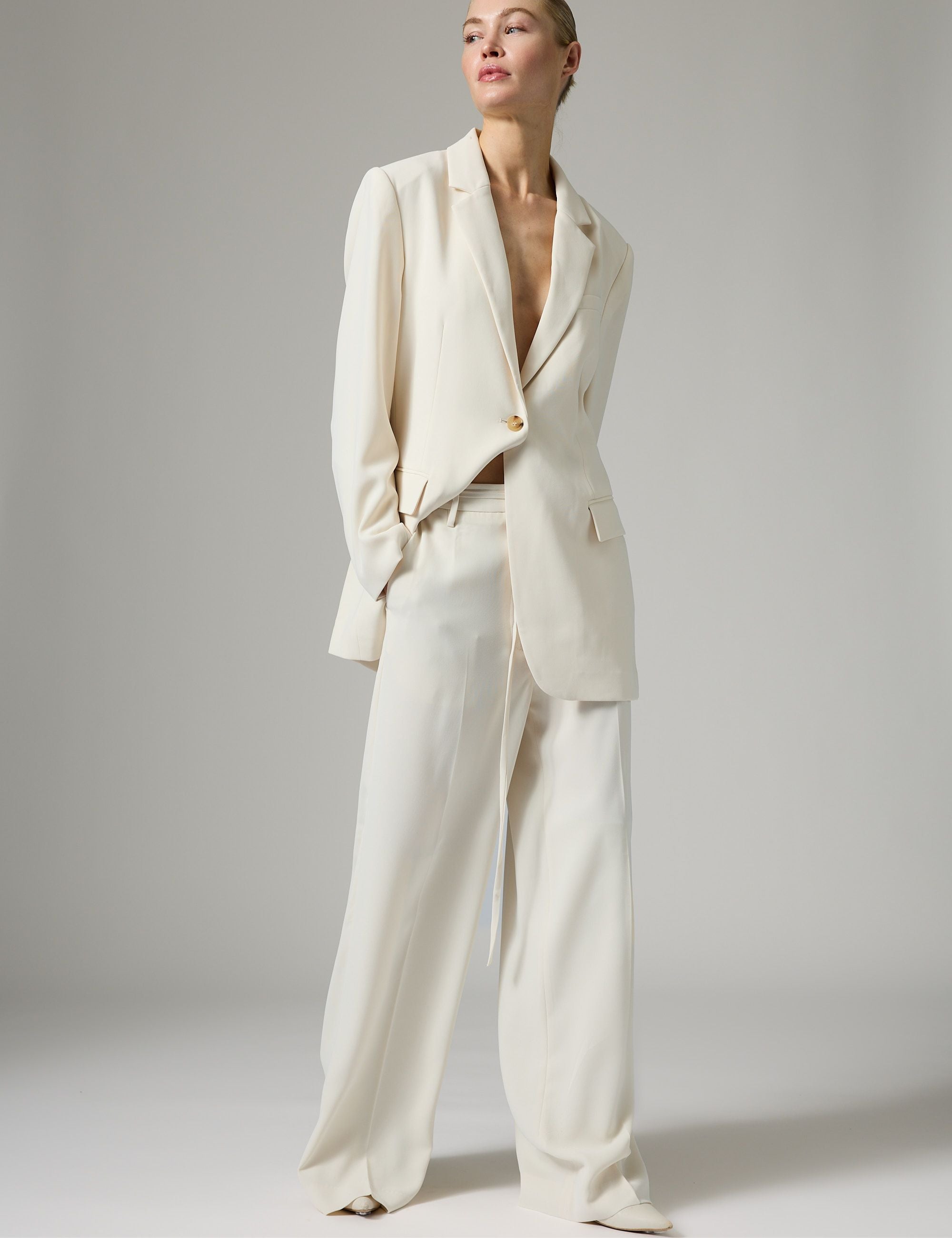 DAY Birger ét Mikkelsen Elton - Classic Gabardine Blazer 01002 Ivory Shade