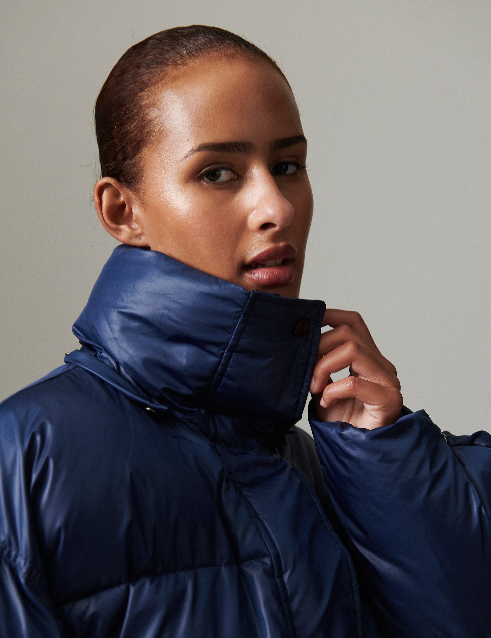 DAY Birger ét Mikkelsen Emmett - Vinyl Puff Coats & Jackets 194020 DARK SAPPHIRE.