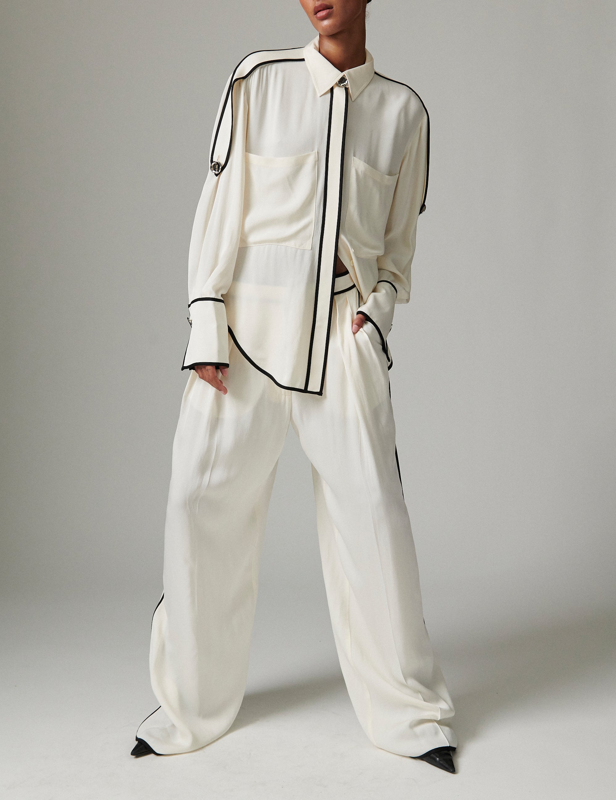 DAY Birger ét Mikkelsen Enza - Matte Crepe Bukser 110605 Jet Stream