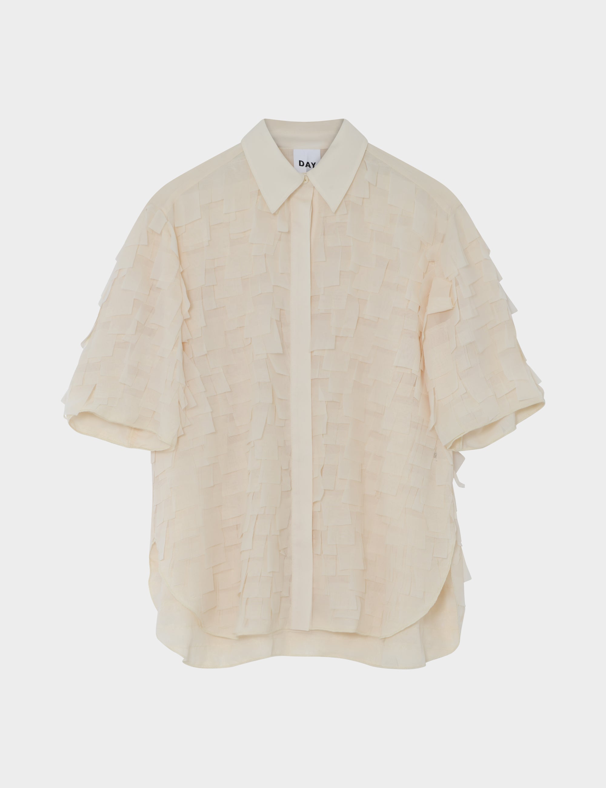 DAY Birger ét Mikkelsen Figo - Chiffon Fringe Shirts & Blouses 110605 Jet Stream