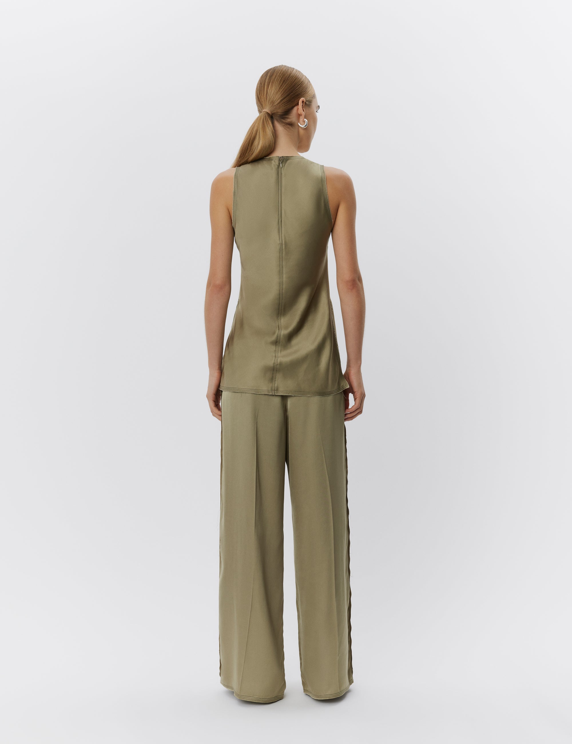 DAY Birger ét Mikkelsen Fisher - Fluid Viscose Bukser 500147 SAGE KHAKI