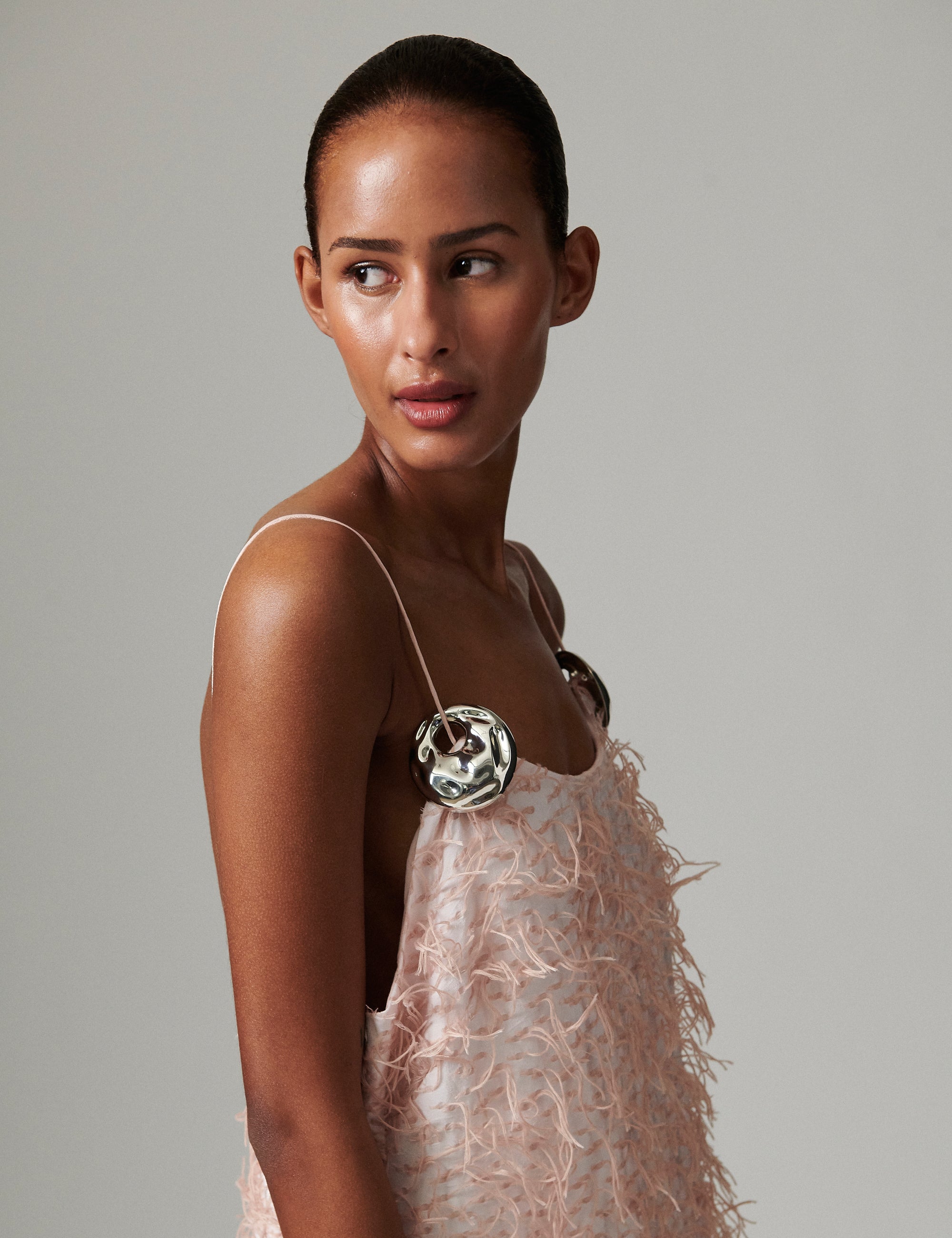 DAY Birger ét Mikkelsen Flio - Dobby Fringe Kjole 112511 SHRINKING VIOLET