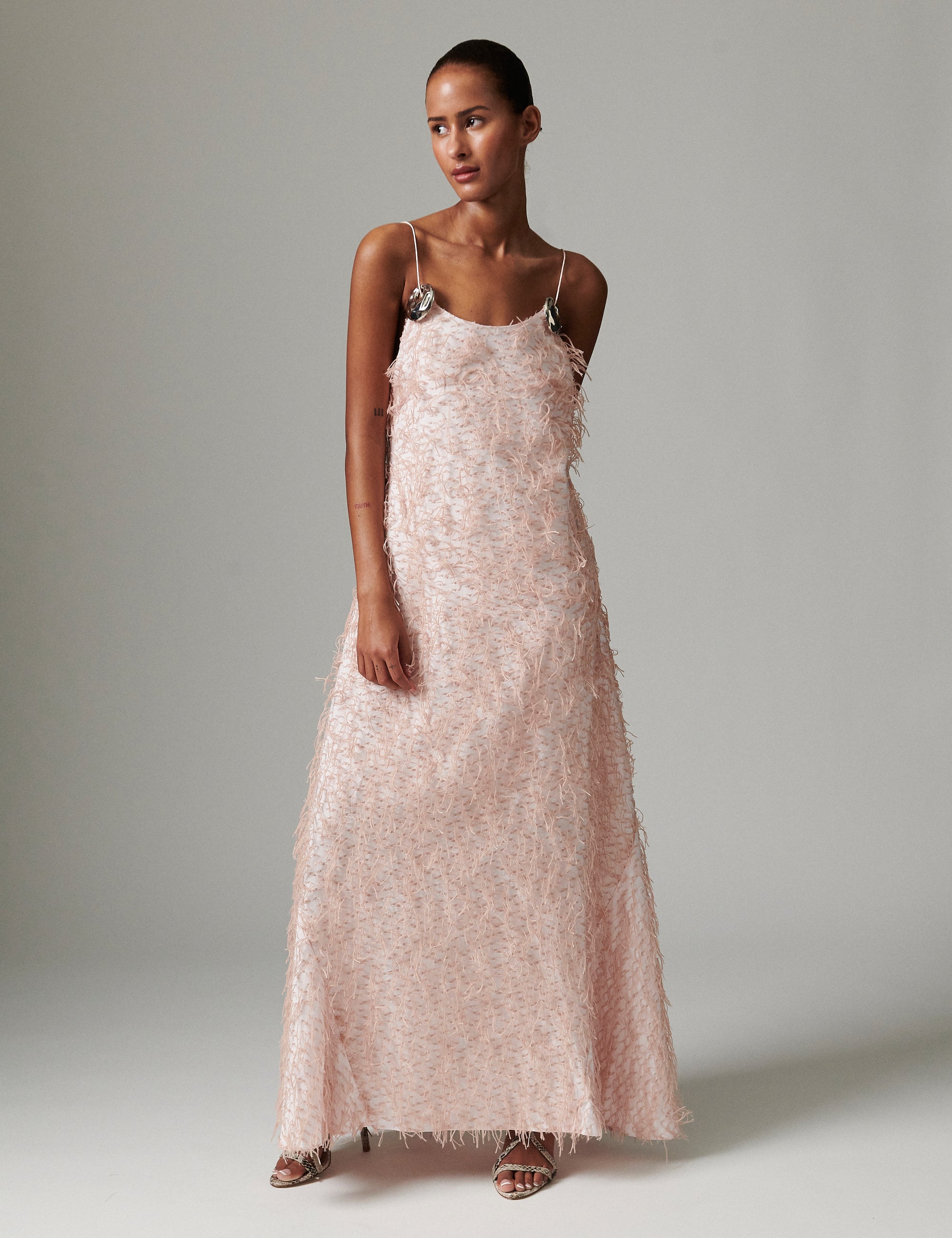 DAY Birger ét Mikkelsen Flio - Dobby Fringe Kjole 112511 SHRINKING VIOLET