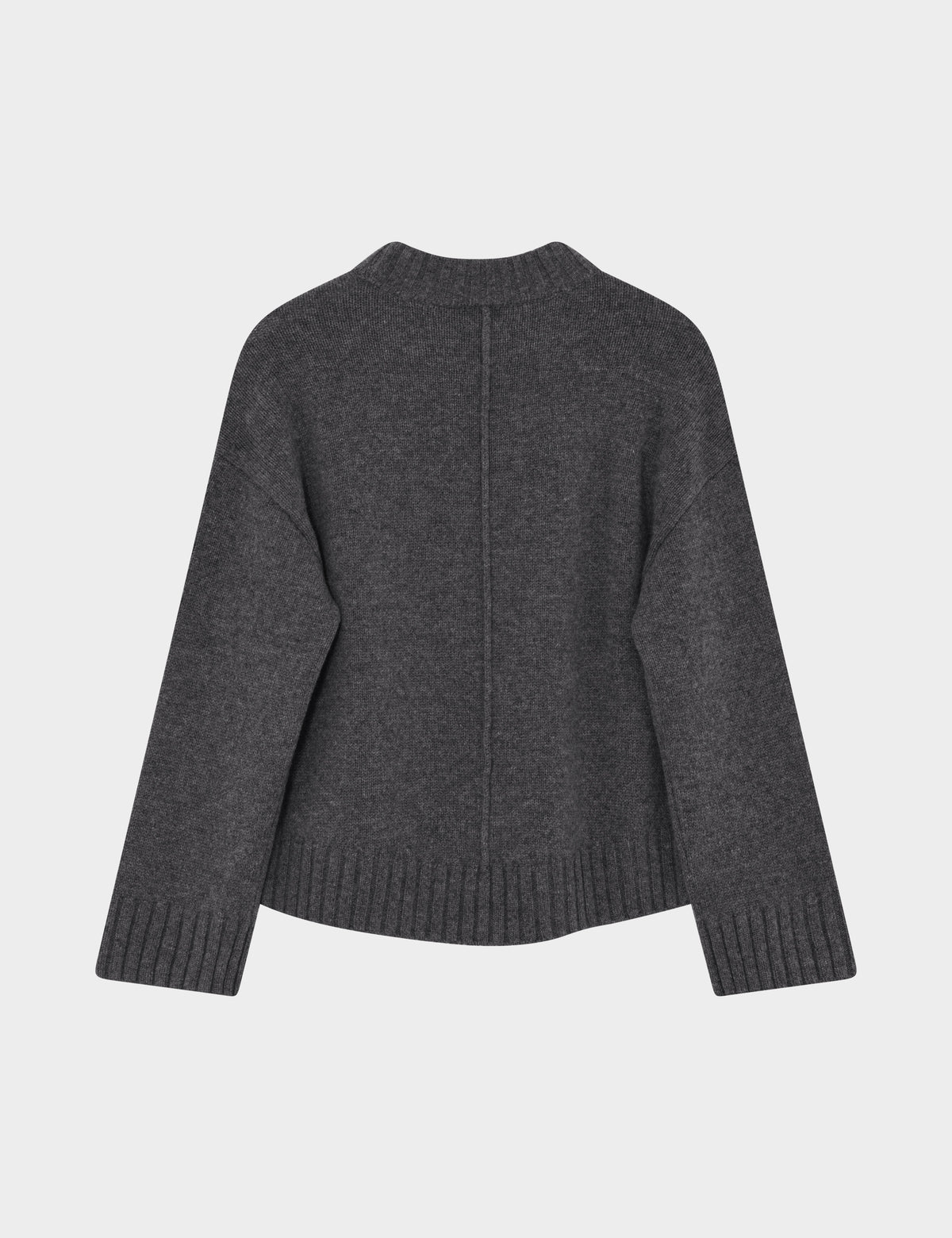 DAY Birger ét Mikkelsen Glen - Soft Lamb - Pullover Sweater 500003 Dark Grey Melange