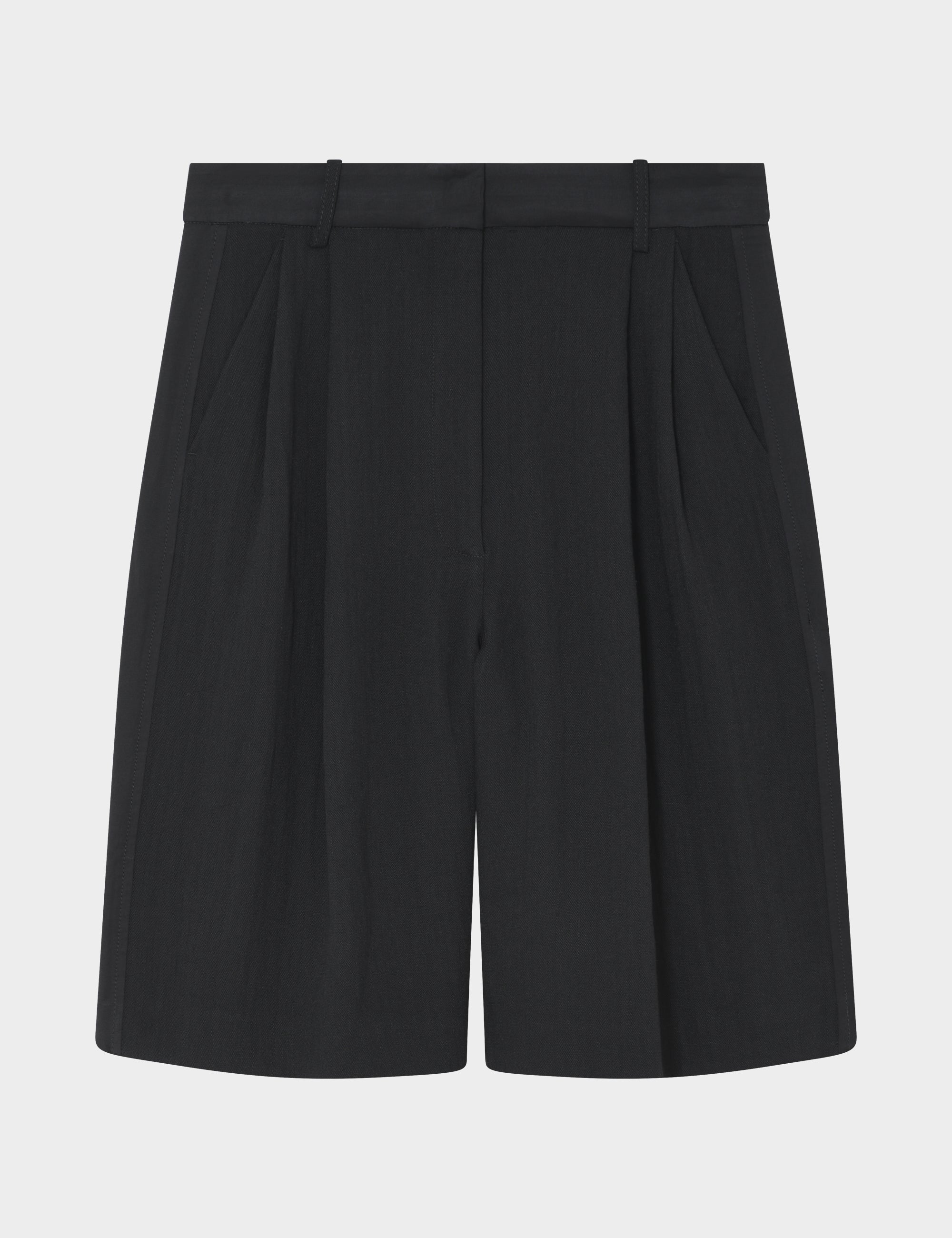 DAY Birger ét Mikkelsen Gordon - Contrast Linen Shorts 190303 BLACK