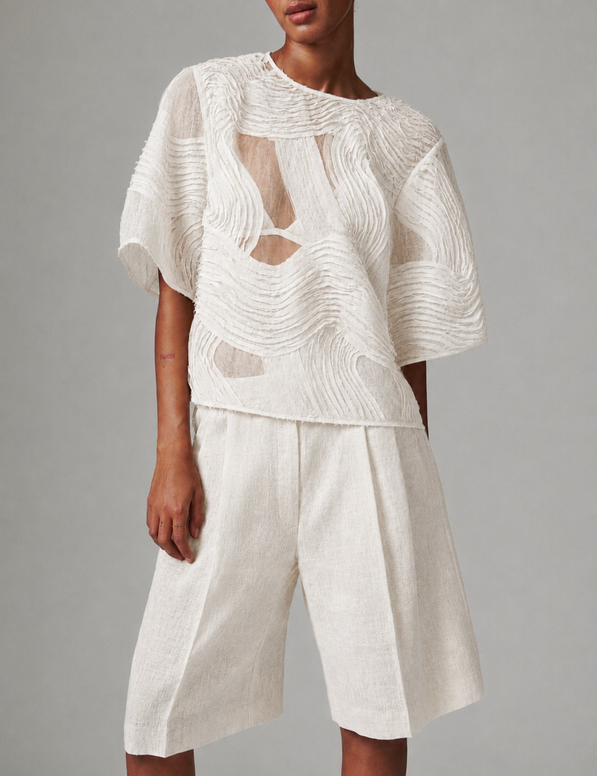 DAY Birger ét Mikkelsen Gordon - Contrast Linen - Shorts Shorts 110605 Jet Stream