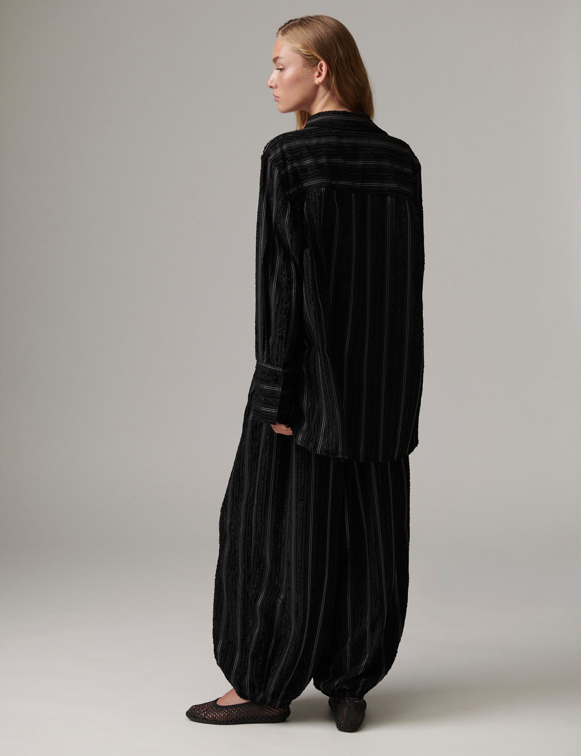 DAY Birger ét Mikkelsen Harsha - Raw Stripes - Bukser Bukser 12000 Black