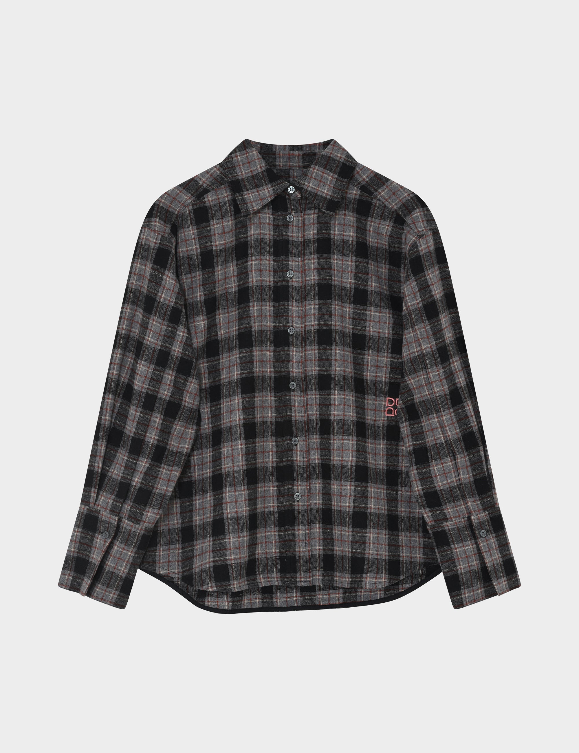 DAY Birger ét Mikkelsen Henri - Flannel Luxe - Skjorte Bluse 500006 Medium Grey Melange