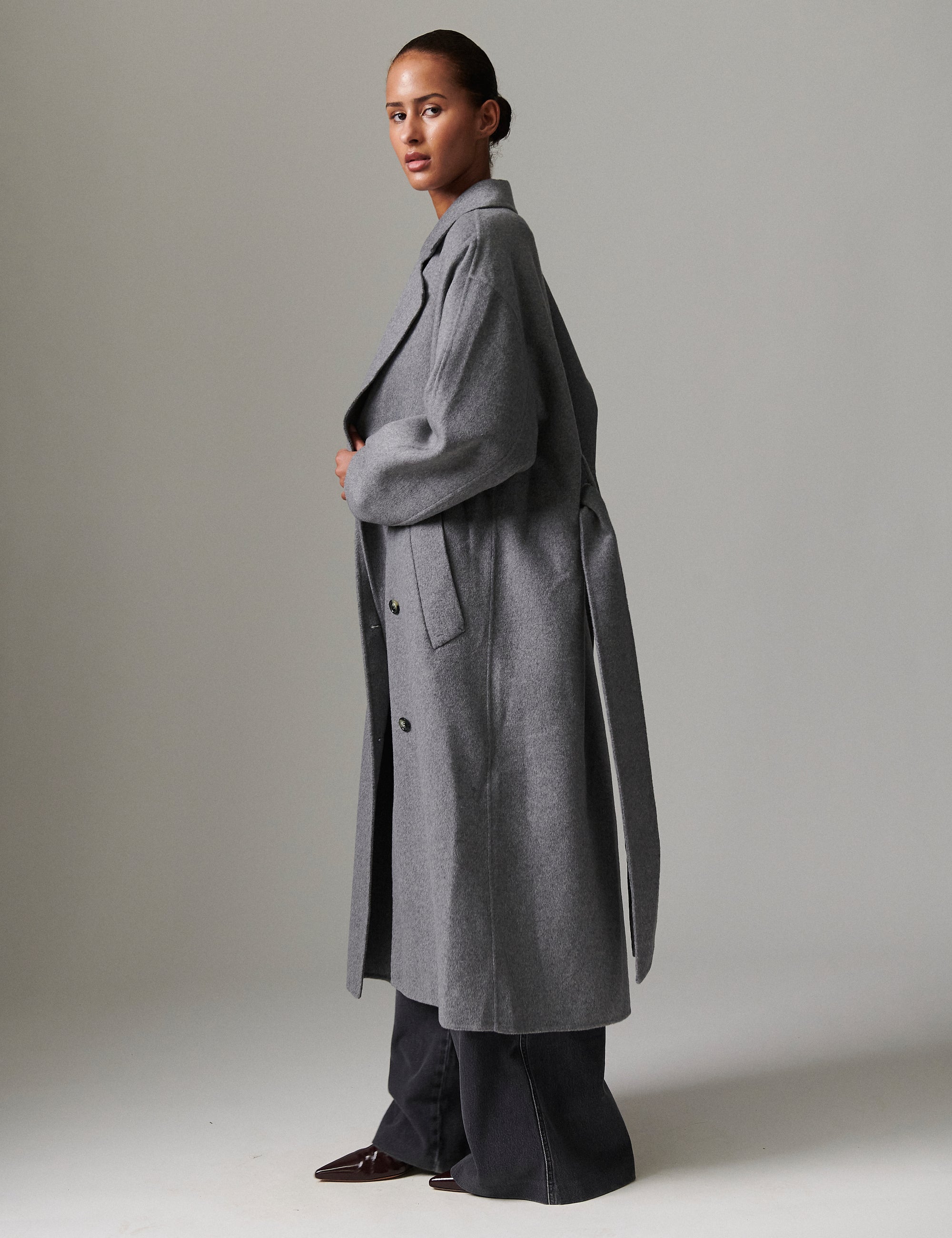 DAY Birger ét Mikkelsen Howard - Double Faced Wool Coats & Jackets 500006 Medium Grey Melange