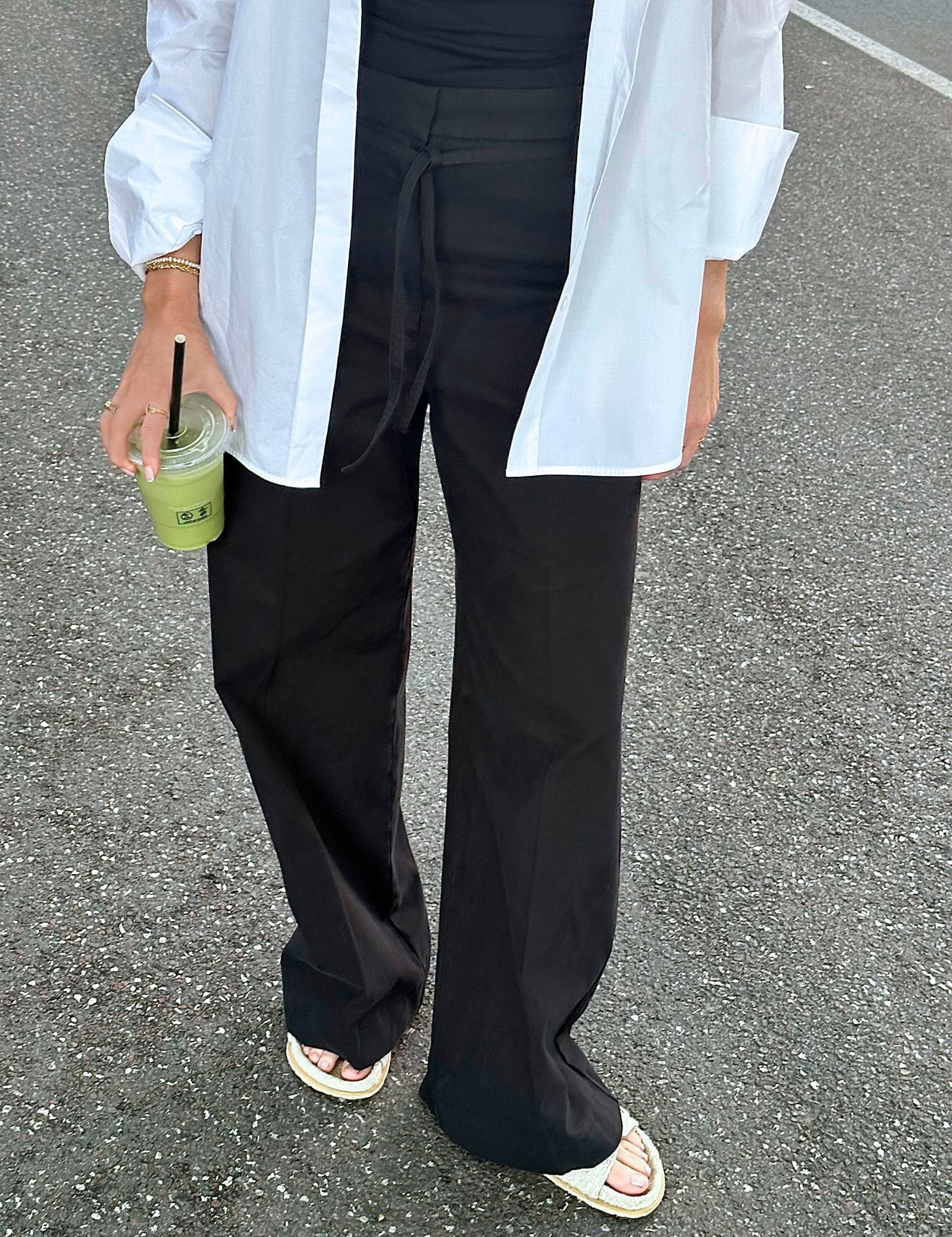 DAY Birger ét Mikkelsen Jade - Modern Canvas Pants 190303 BLACK