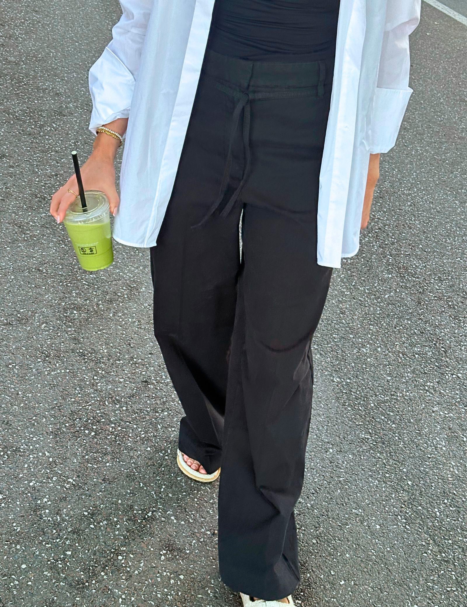 DAY Birger ét Mikkelsen Jade - Modern Canvas Pants 190303 BLACK
