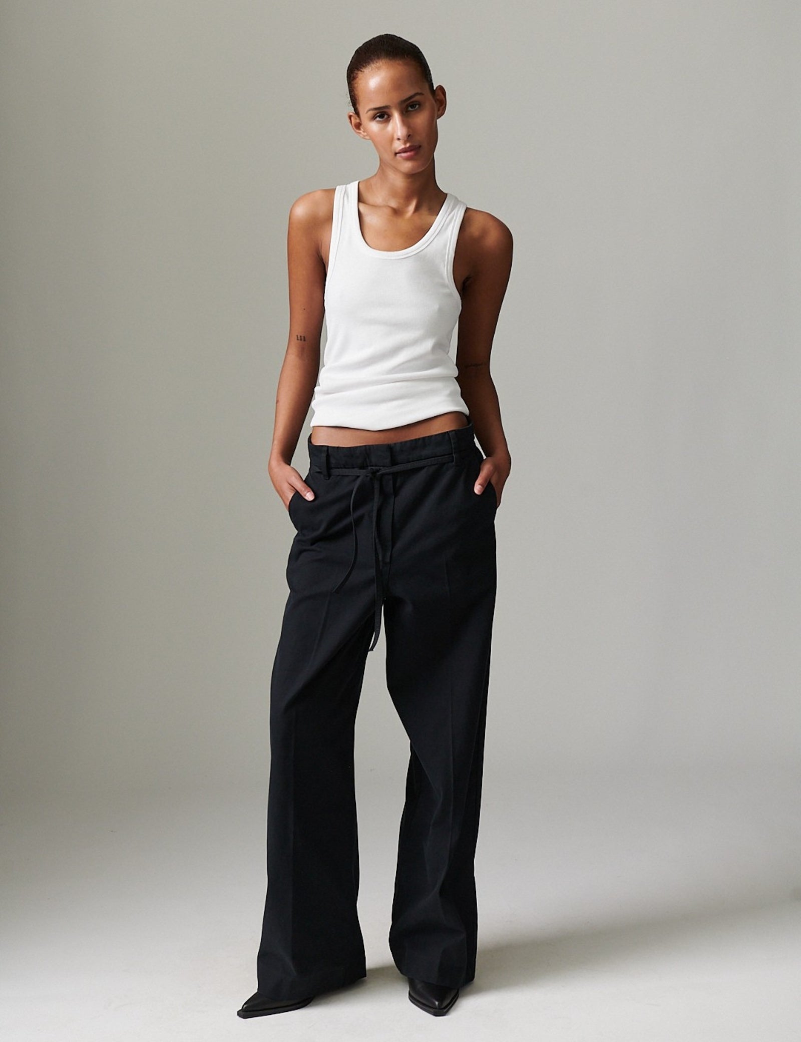 DAY Birger ét Mikkelsen Jade - Modern Canvas Pants 190303 BLACK