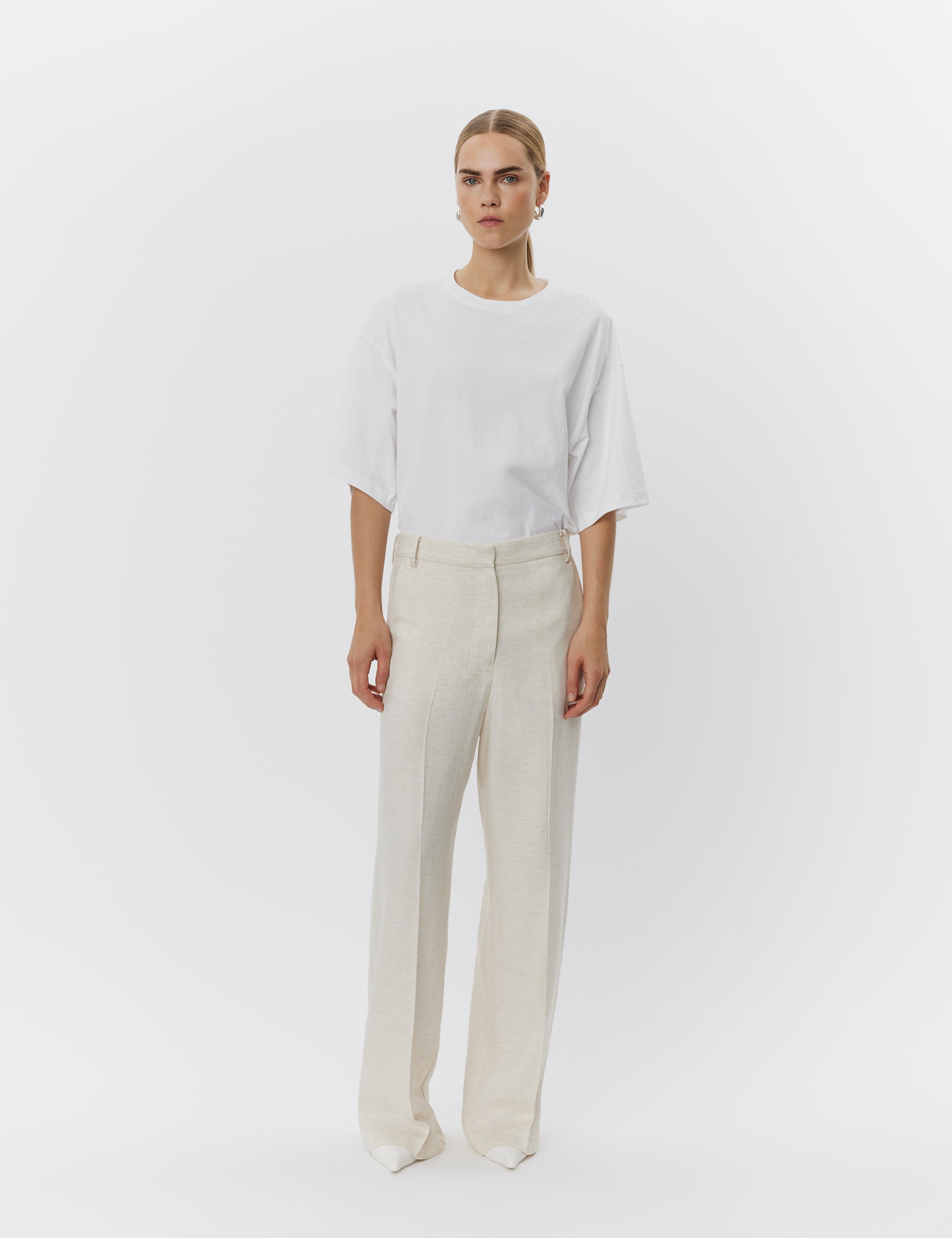 DAY Birger ét Mikkelsen Jade - Summer Tweed Pants 120110 PISTACHIO SHELL.