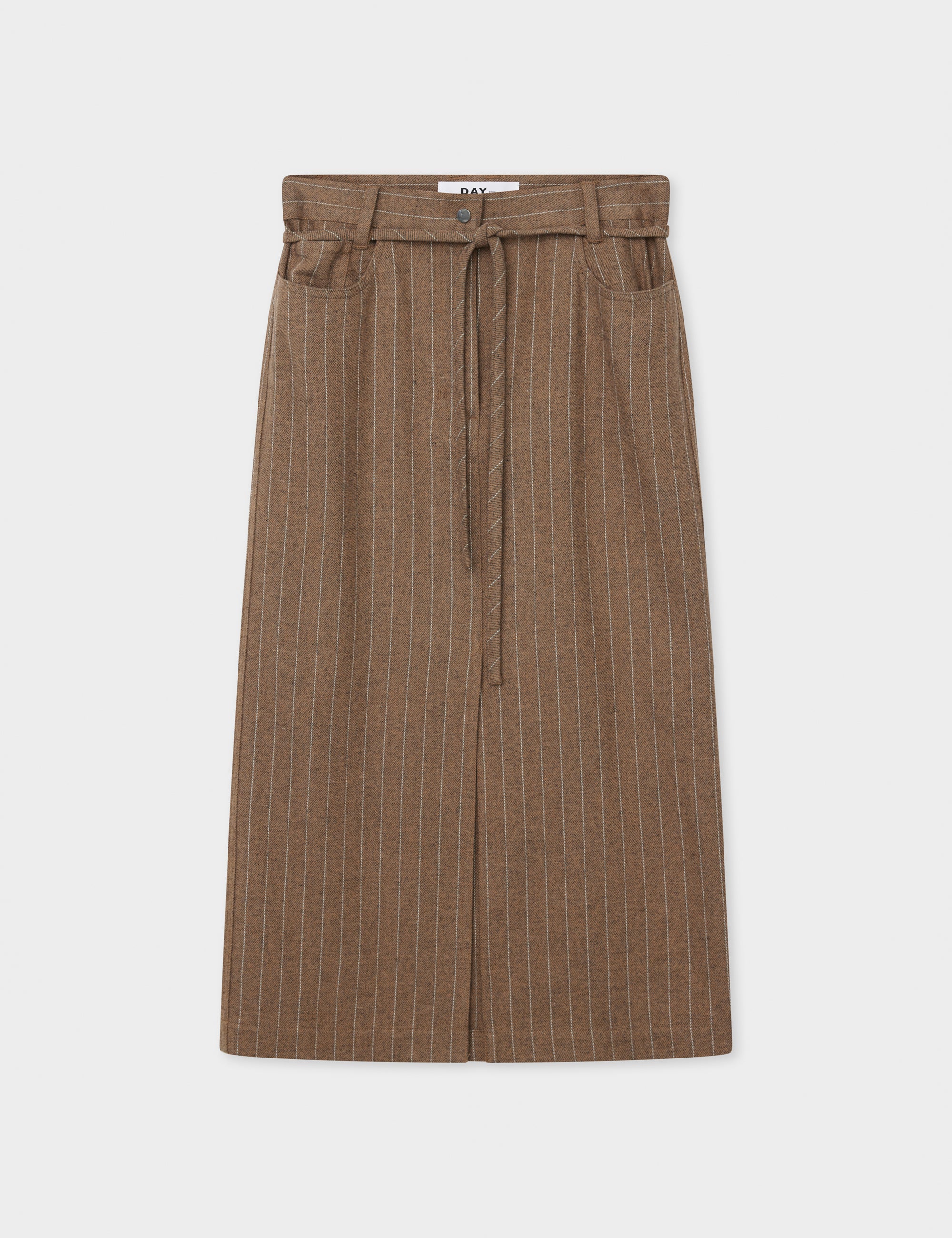 DAY Birger ét Mikkelsen Jody - Graphic Wool Stripe Skirt 190614 WREN