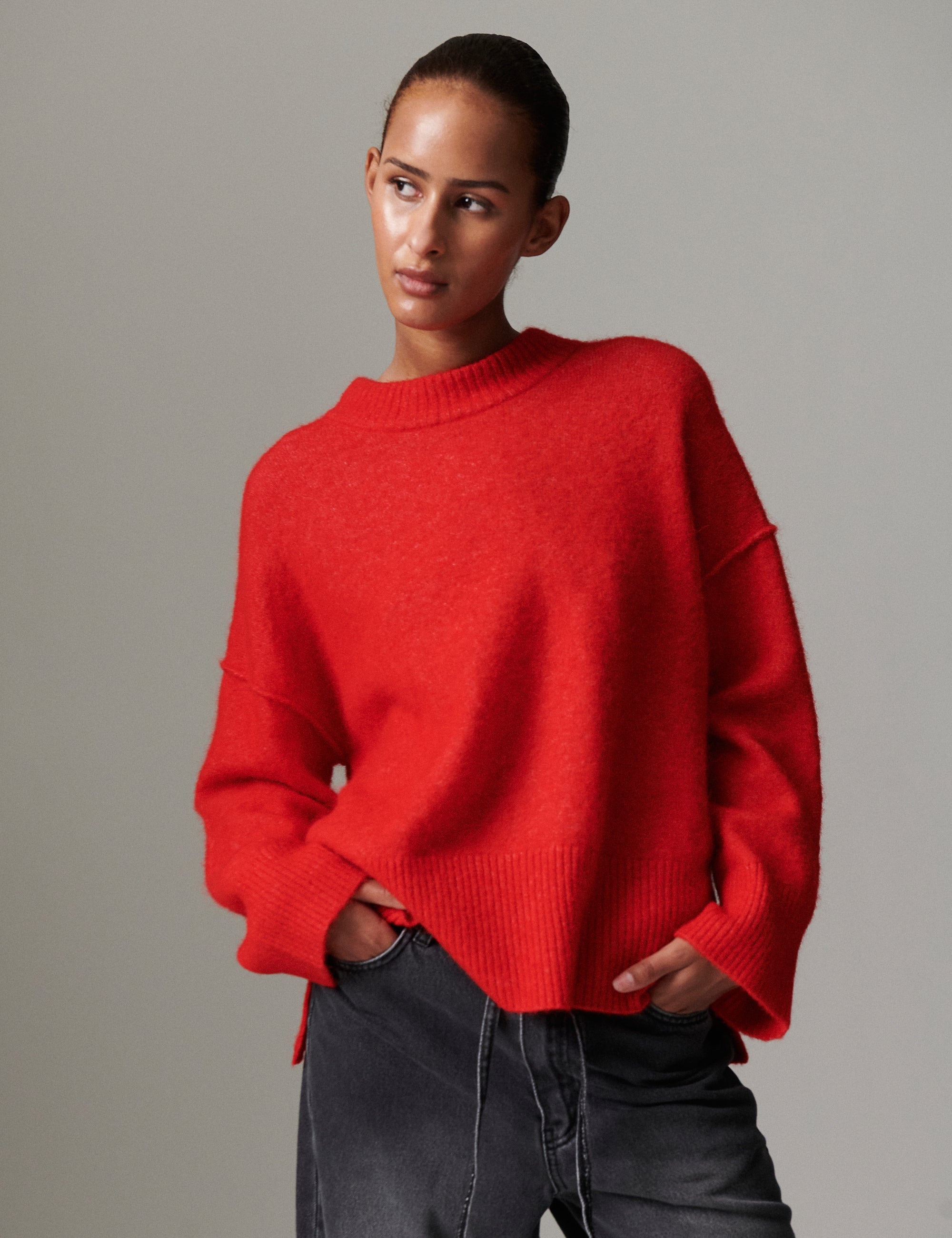 DAY Birger ét Mikkelsen Josie - Cozy Days Sweater 181664 FIERY RED.