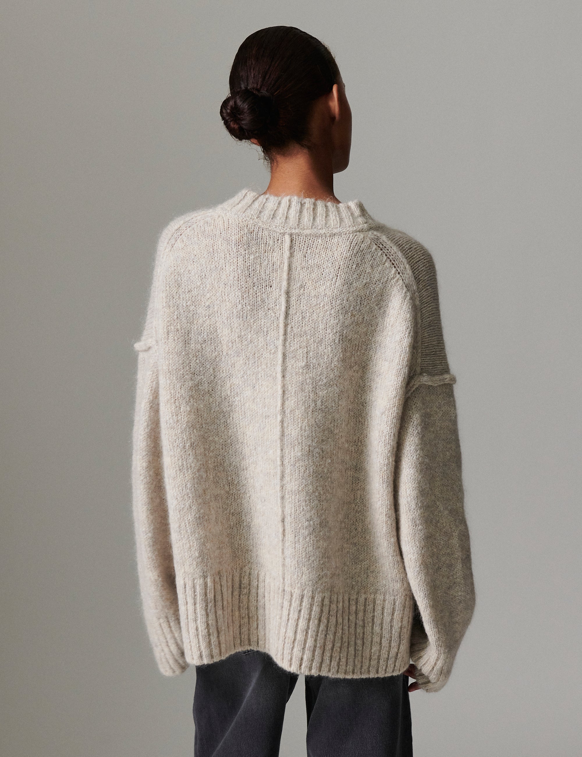 DAY Birger ét Mikkelsen Josie - Soft Mohair Sweater 500036 Light Grey Melange
