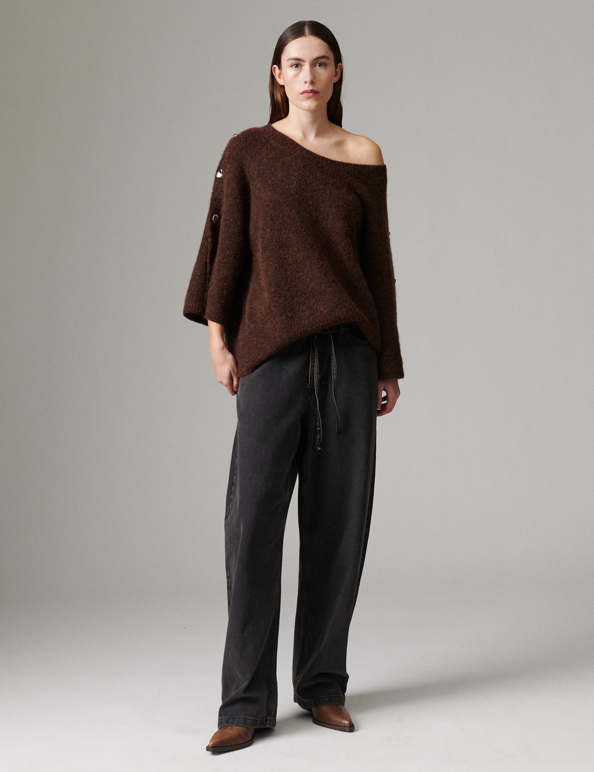 DAY Birger ét Mikkelsen Kamma - Cozy Days - Pullover Sweater 500184 COFFEE BEAN MELANGE