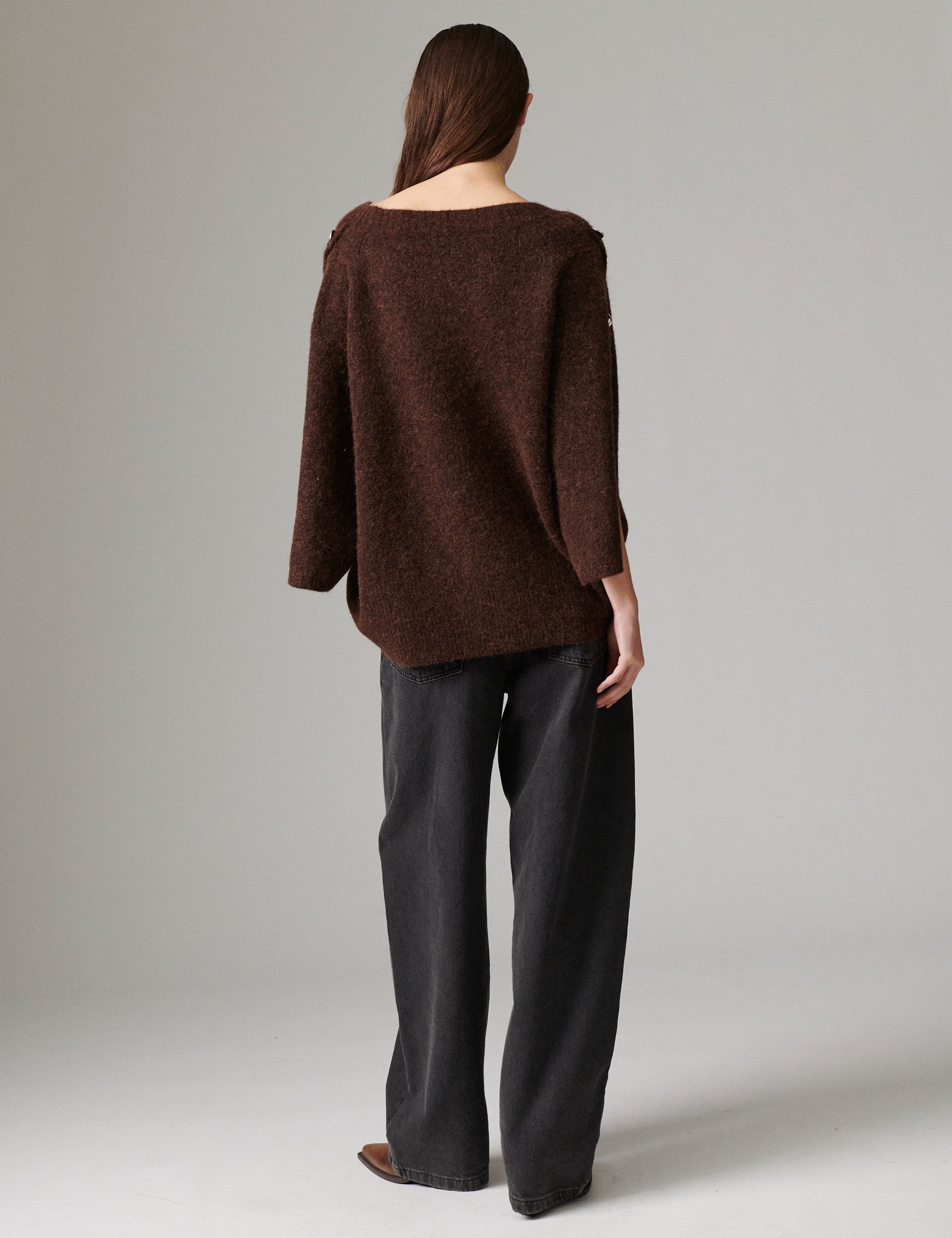 DAY Birger ét Mikkelsen Kamma - Cozy Days - Pullover Sweater 500184 COFFEE BEAN MELANGE