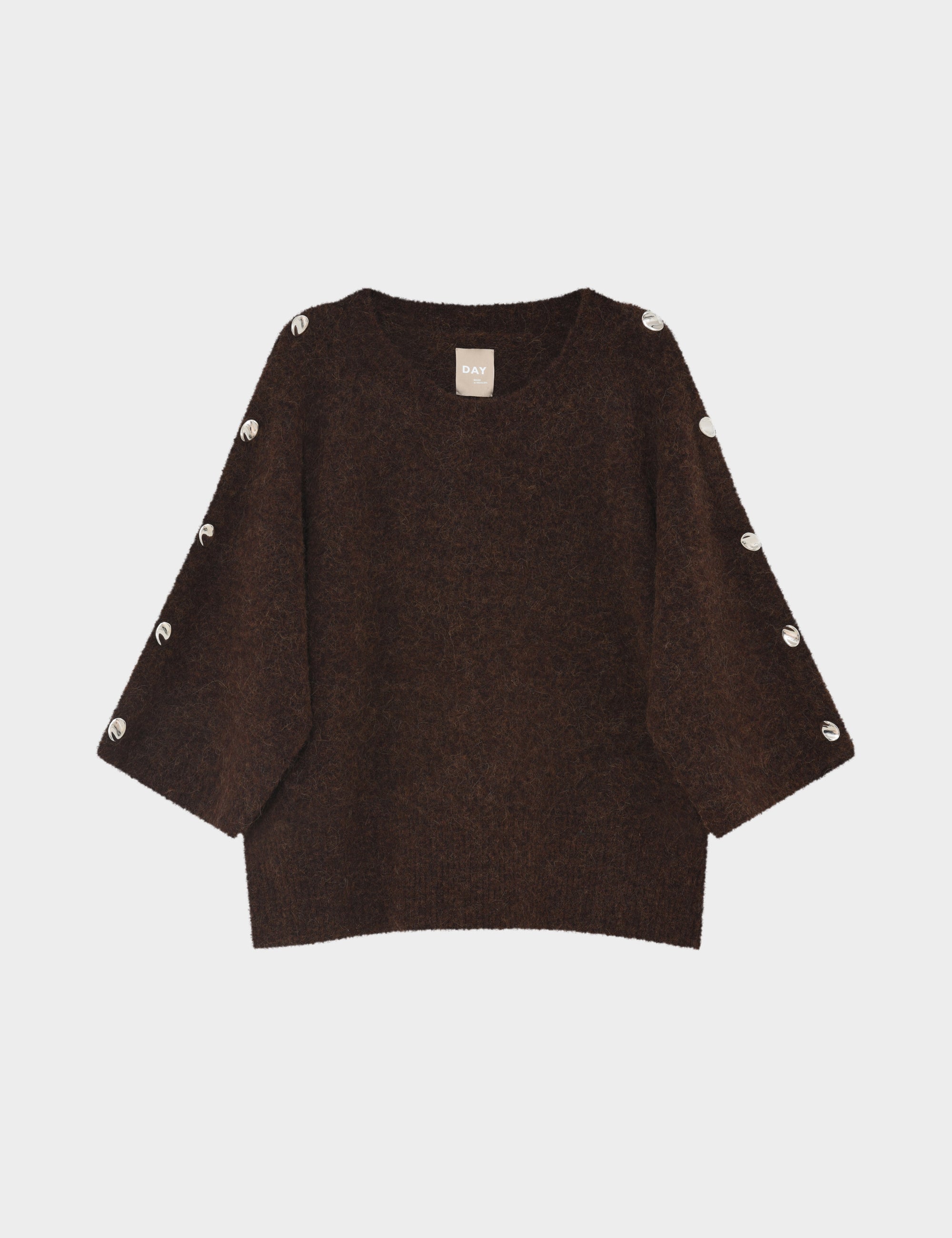 DAY Birger ét Mikkelsen Kamma - Cozy Days - Pullover Sweater 500184 COFFEE BEAN MELANGE