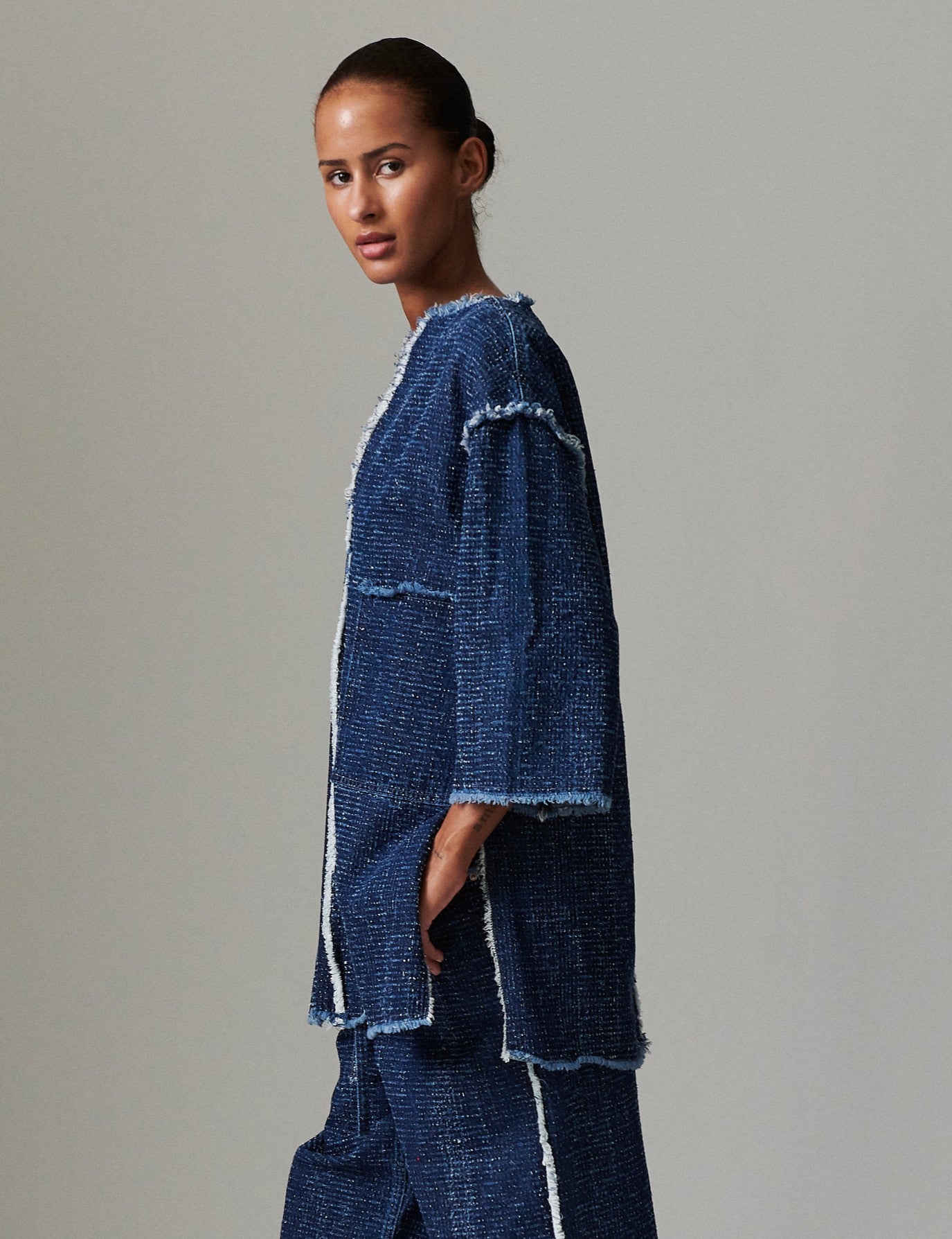 DAY Birger ét Mikkelsen Katrin - Punch Denim Tops & T-Shirts 04048 Peacoat