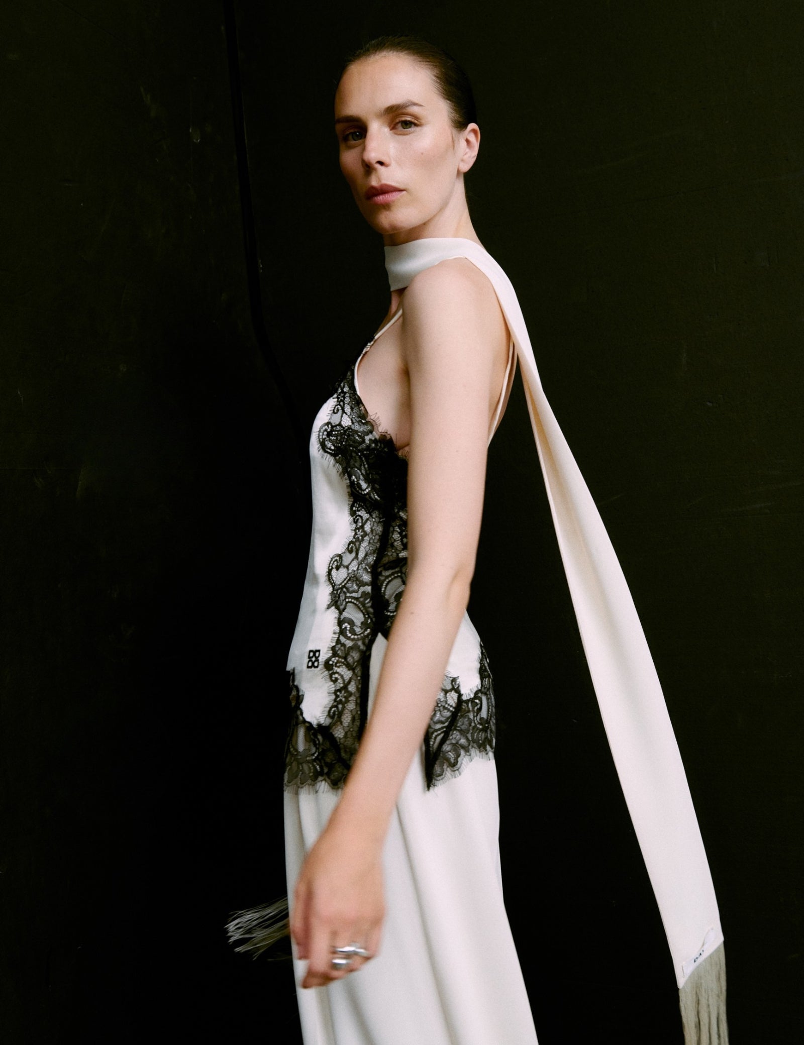 DAY Birger ét Mikkelsen Lacey - Fluid Viscose Top 110104 VANILLA ICE