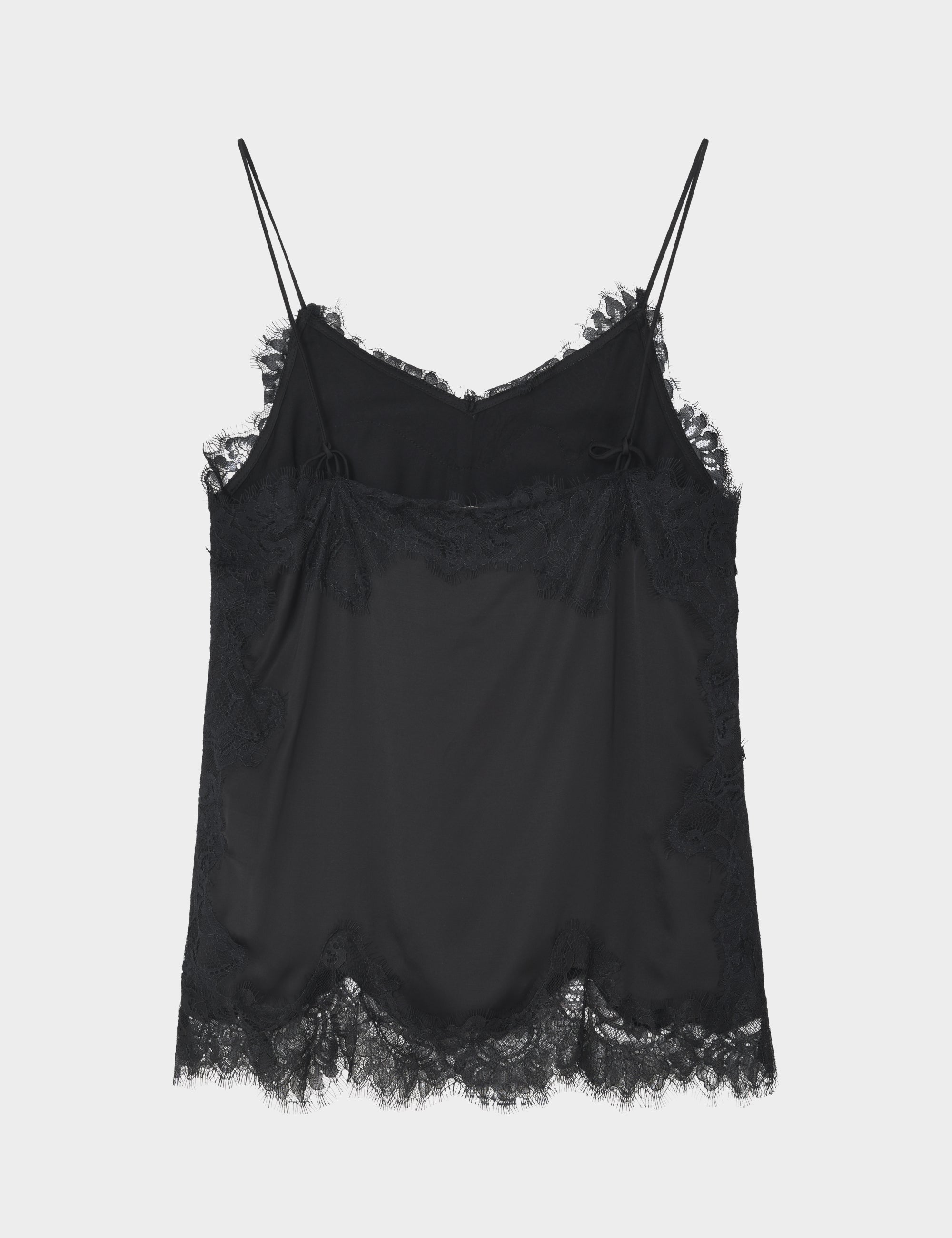DAY Birger ét Mikkelsen Lacey - Fluid Viscose Top 190303 Black