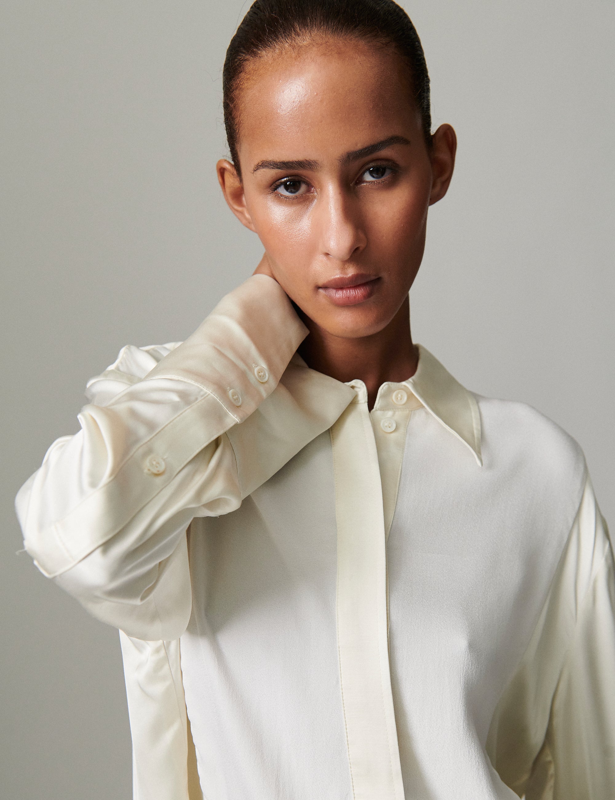 DAY Birger ét Mikkelsen Leigh - fluid mix Shirts & Blouses 110104 VANILLA ICE