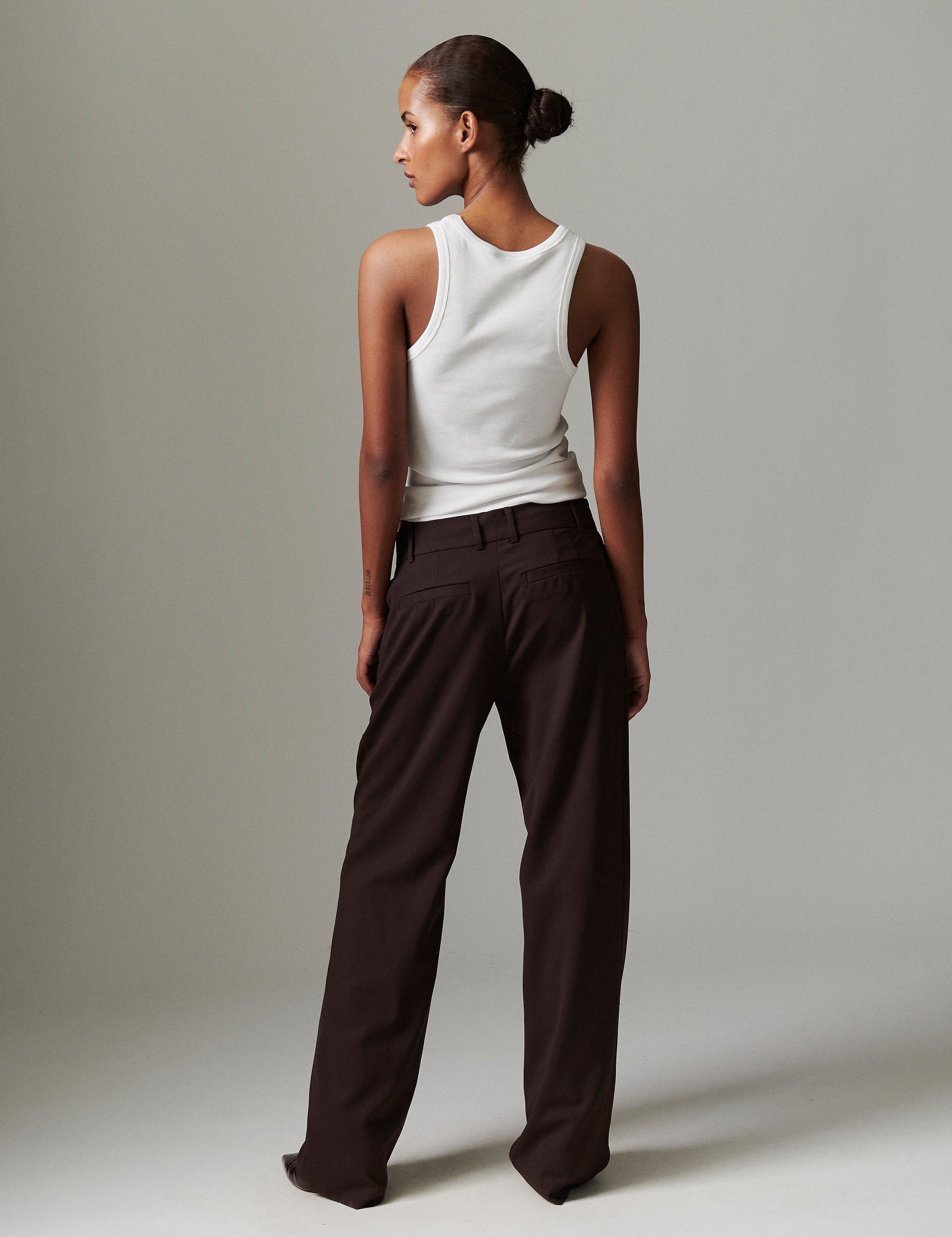 DAY Birger ét Mikkelsen Liliane - Light Wool Blend Bukser 191110 CHOCOLATE PLUM