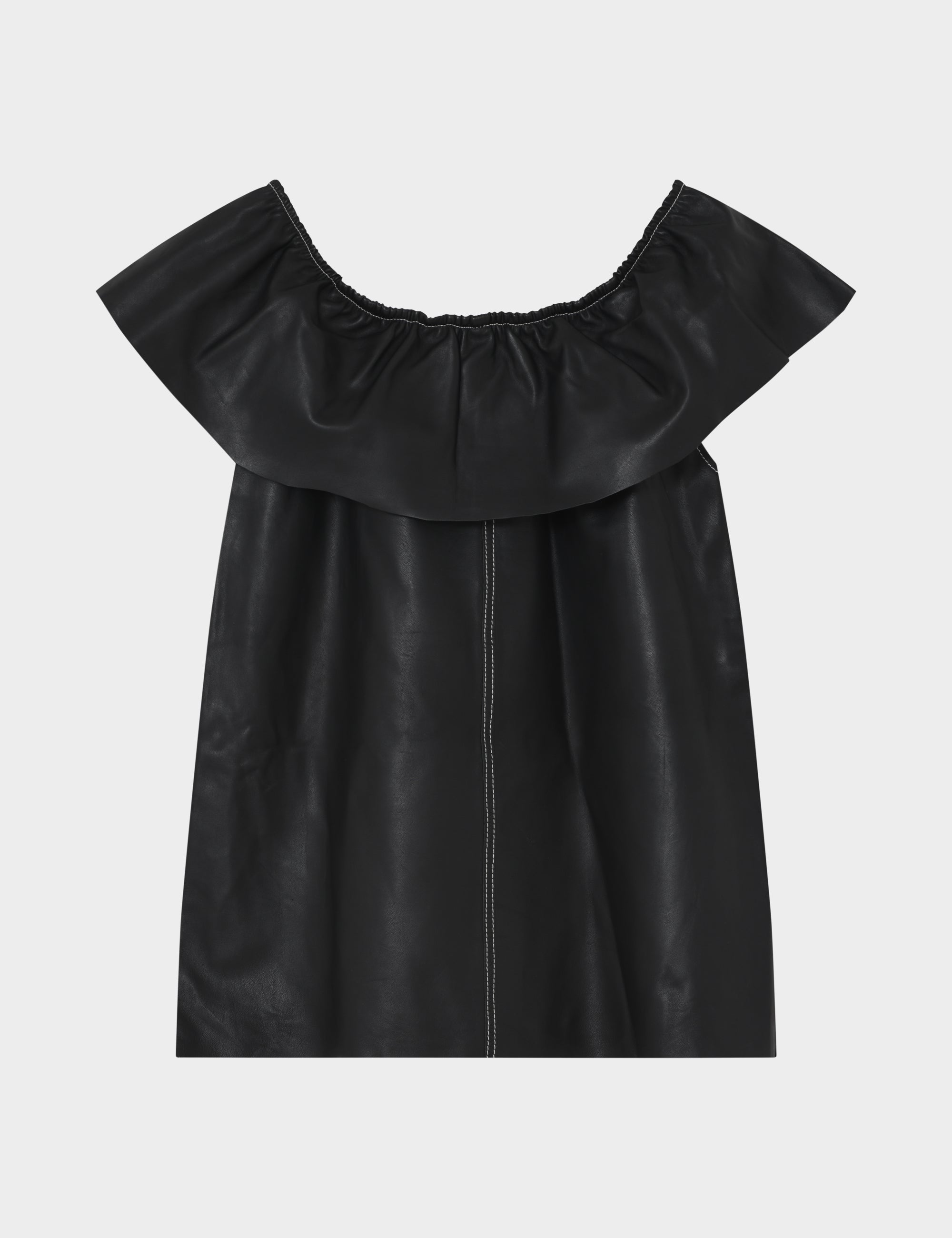 DAY Birger ét Mikkelsen Lira - Soft Lamb Leather Tops & T-Shirts 190303 Black