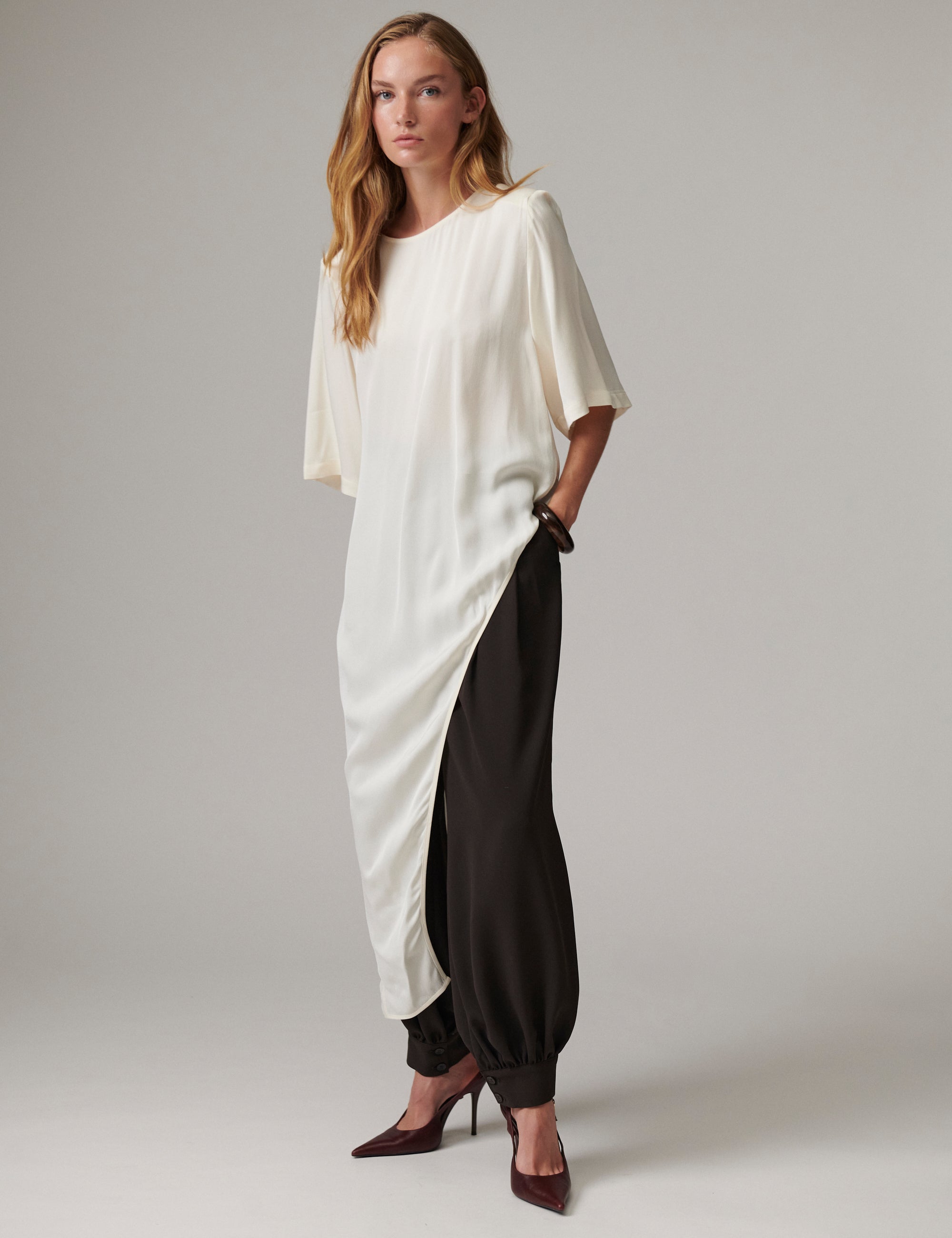 DAY Birger ét Mikkelsen Lolly - Matte Crepe - Bluse Bluse 110605 Jet Stream