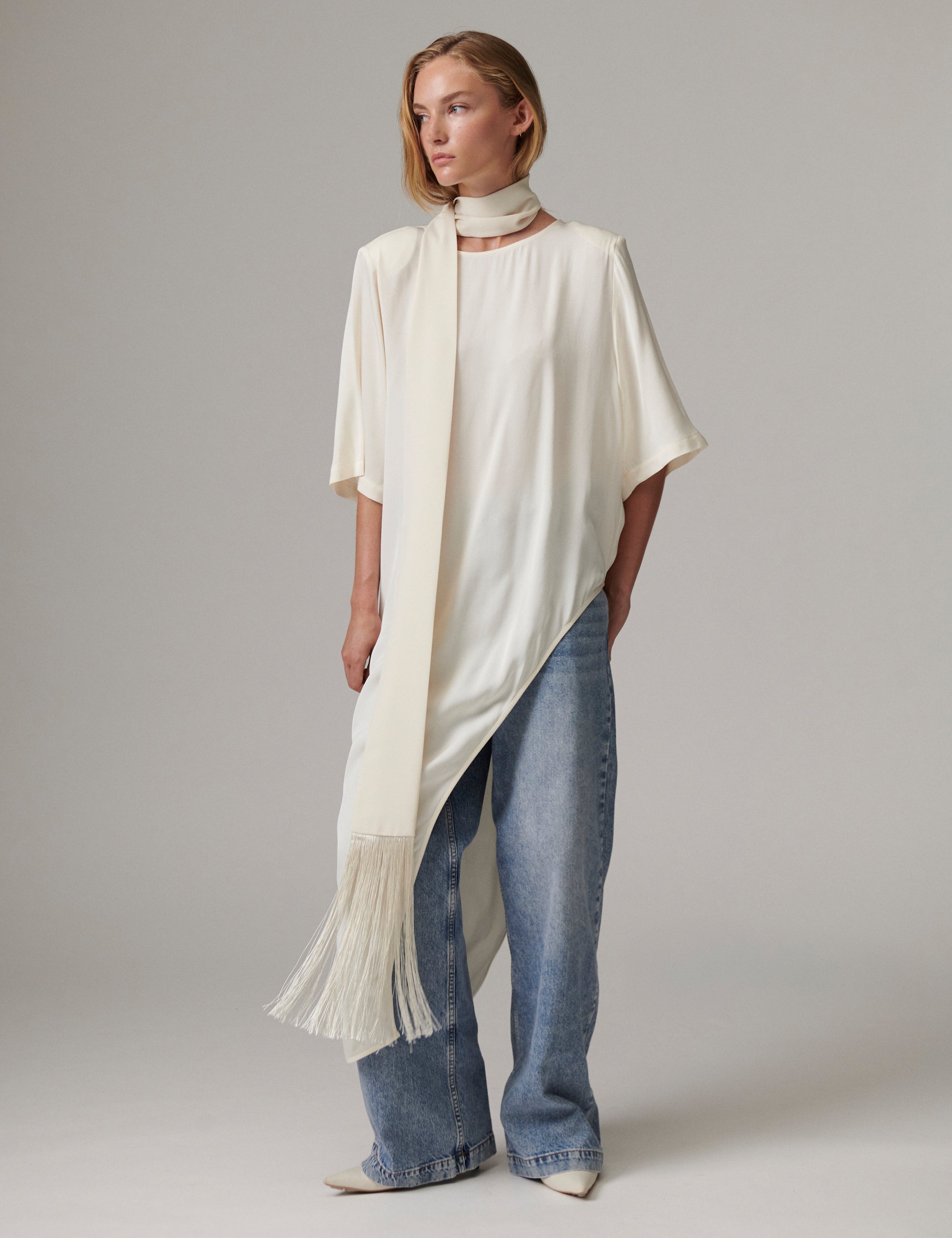 DAY Birger ét Mikkelsen Lolly - Matte Crepe - Bluse Bluse 110605 Jet Stream