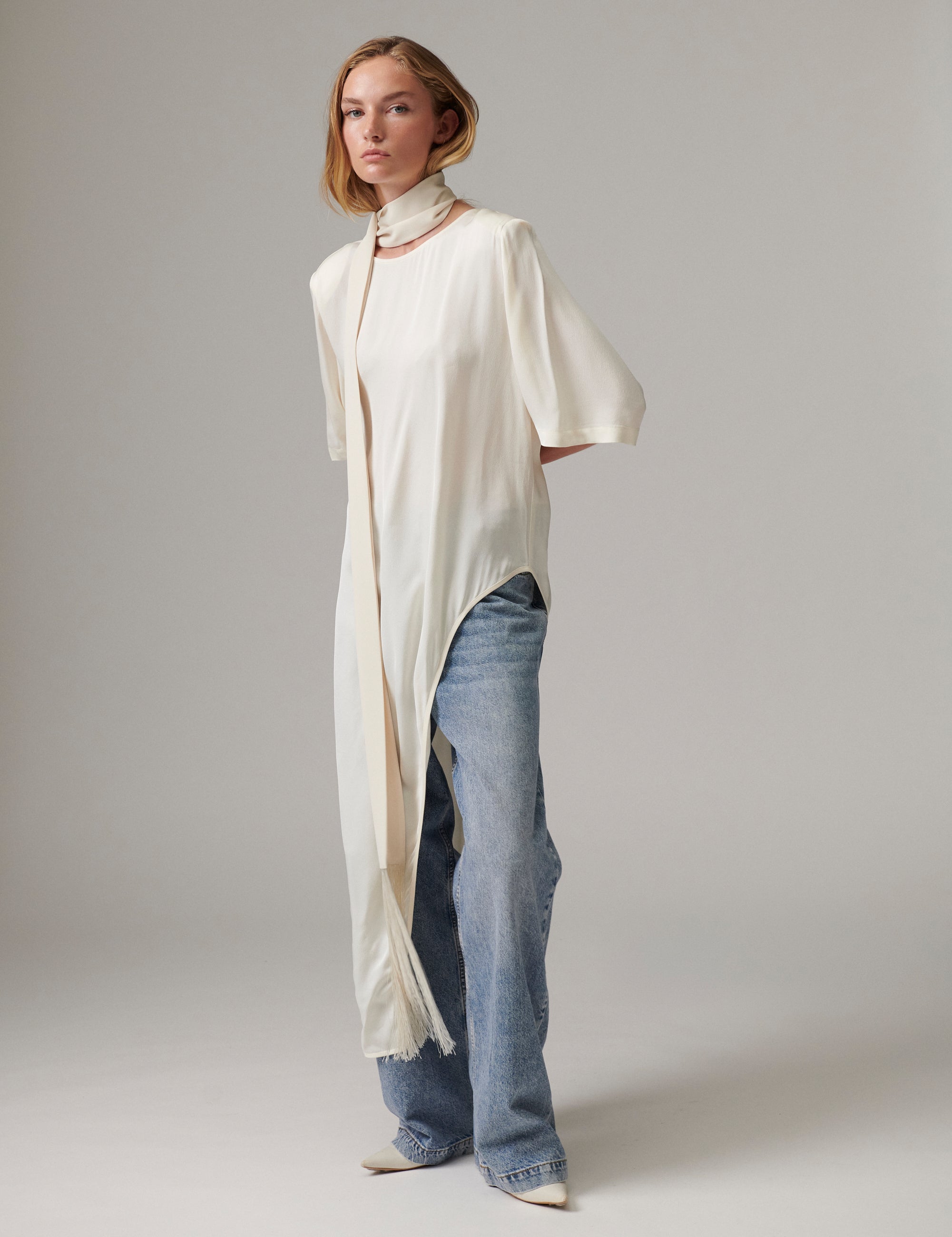 DAY Birger ét Mikkelsen Lolly - Matte Crepe - Bluse Bluse 110605 Jet Stream