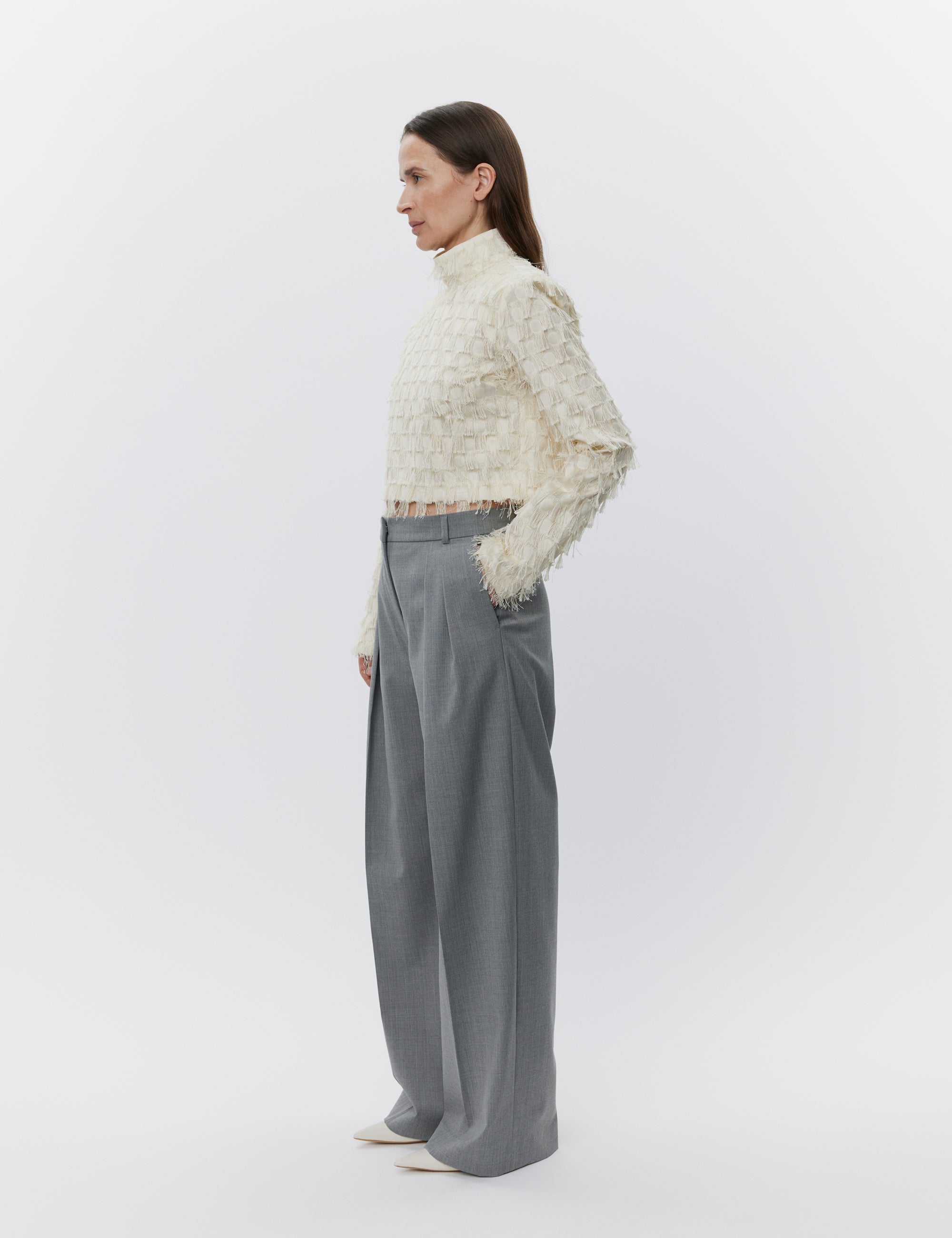 DAY Birger ét Mikkelsen Lynette - Abstract Fringes Tops & T-Shirts 110104 VANILLA ICE