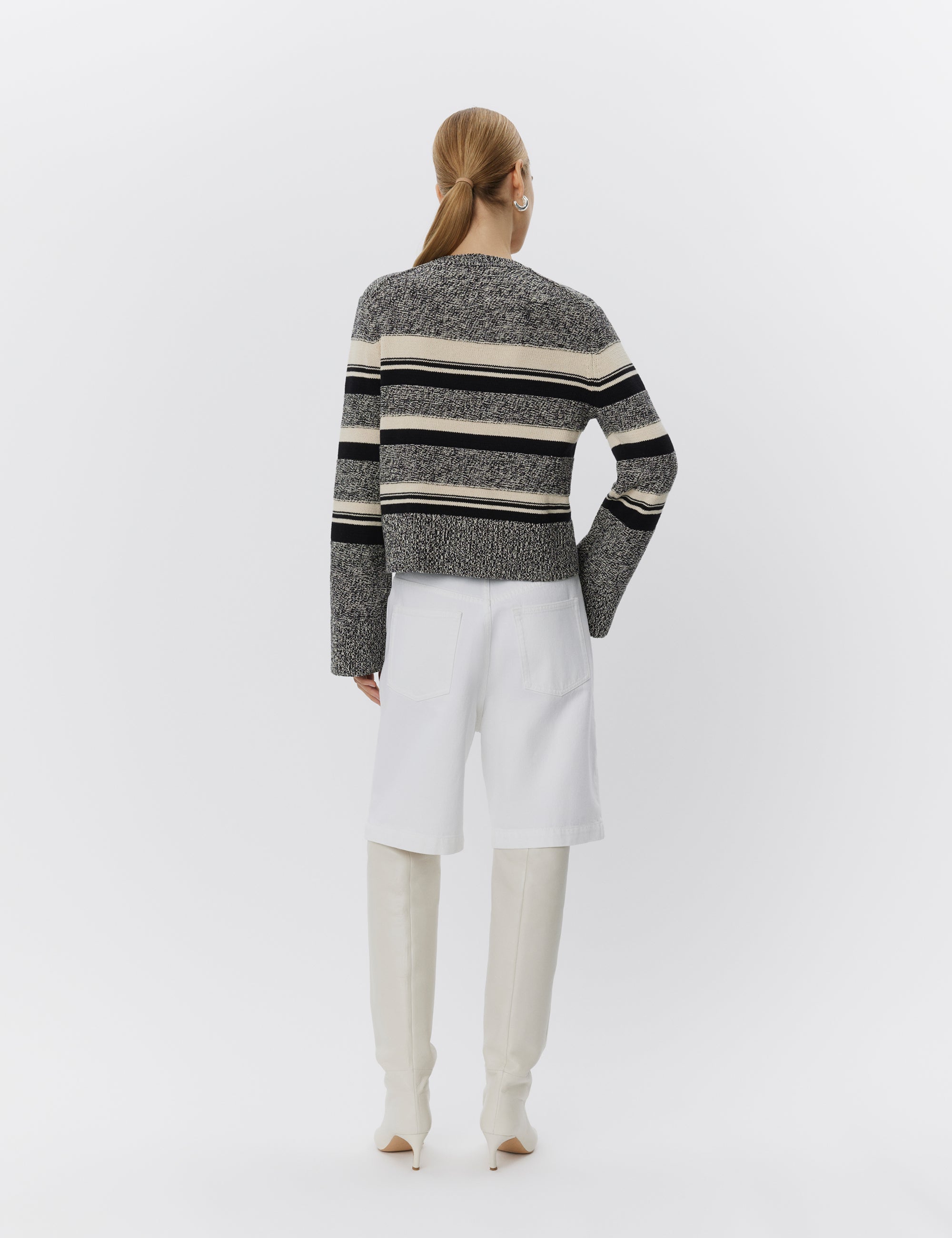 DAY Birger ét Mikkelsen Lynne - Mercerized Cotton Sweater 500015 BLACK MIX