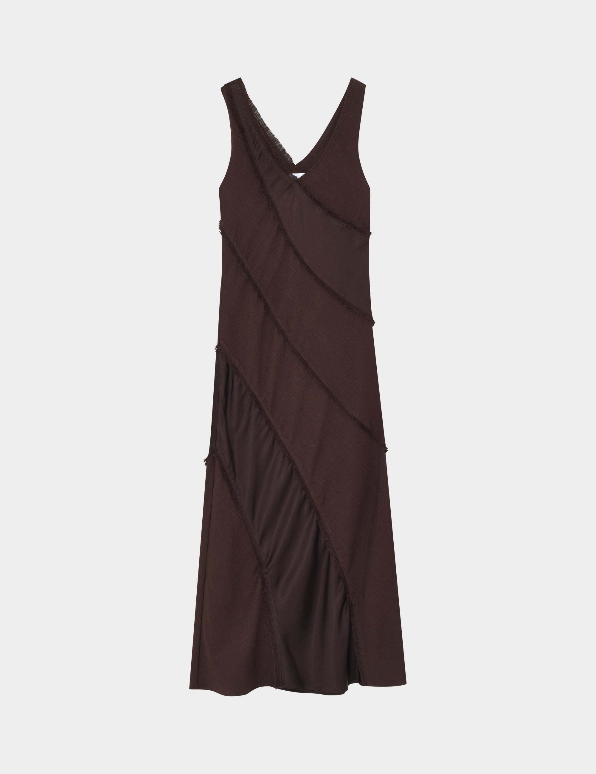 DAY Birger ét Mikkelsen Madeline - Contrast Linen - Kjole Kjole 10037 Coffee Bean