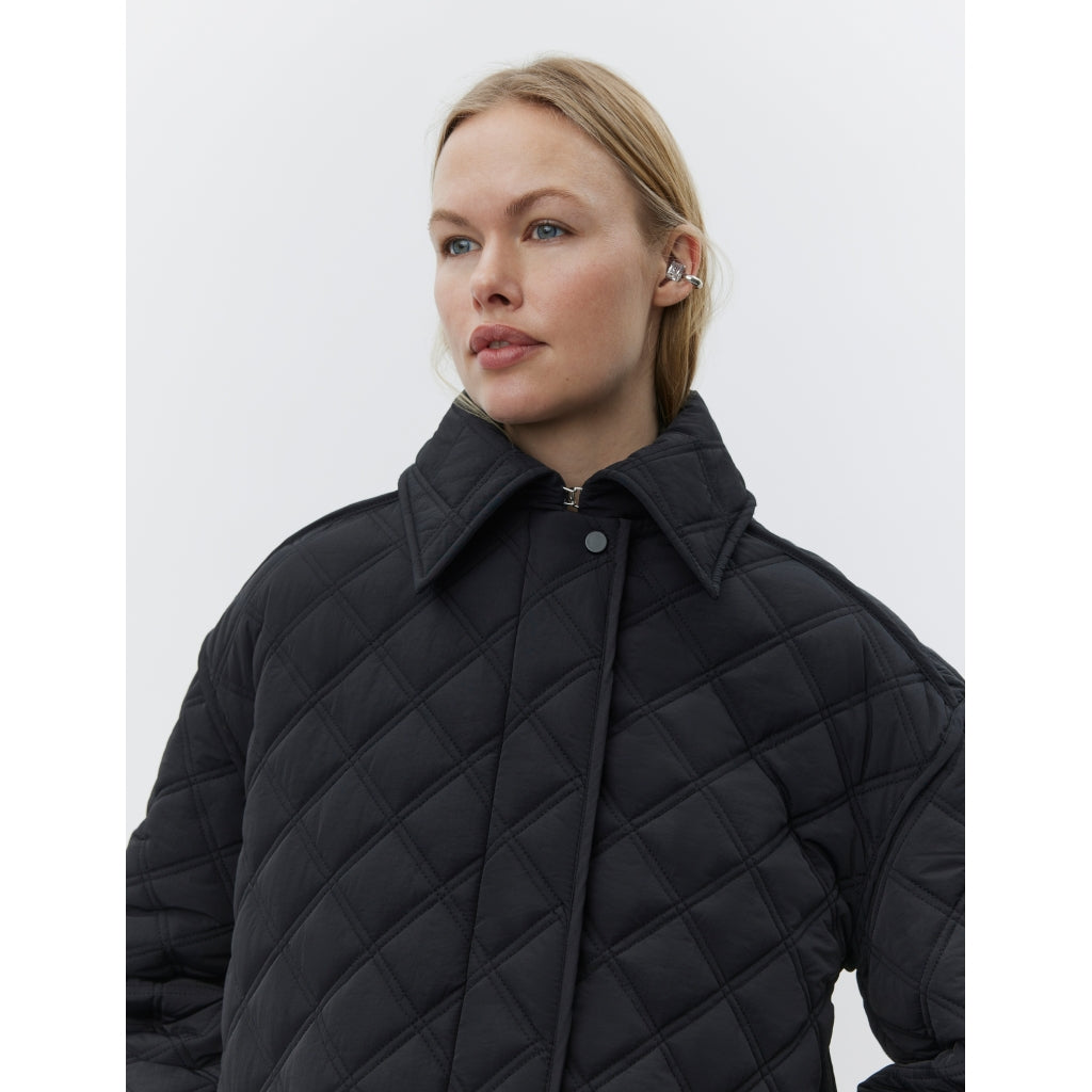 DAY Birger ét Mikkelsen Manon - Rhombus Quilt Coats & Jackets 190303 BLACK