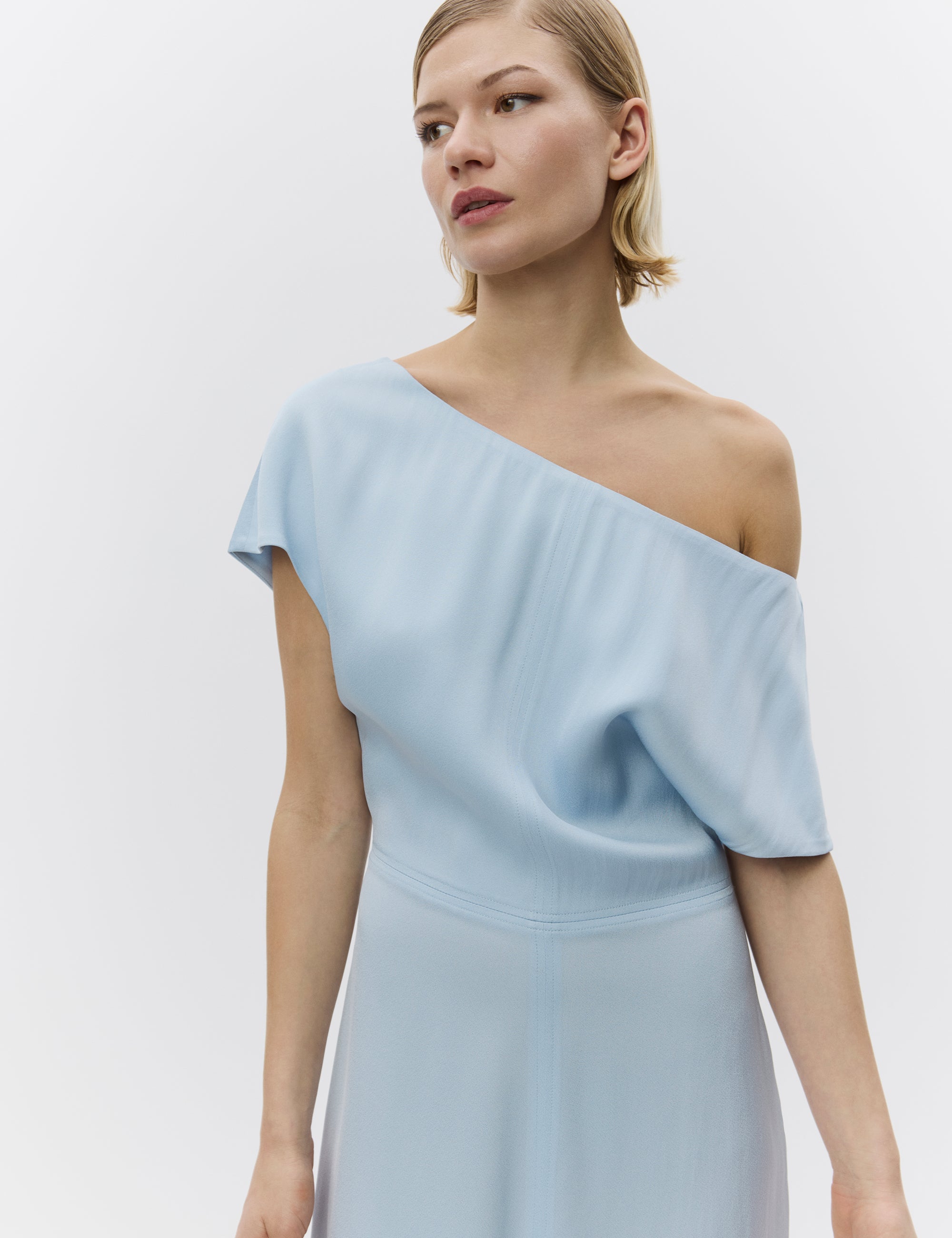 DAY Birger ét Mikkelsen Mara - Matte Crepe Dress 144115 CASHMERE BLUE