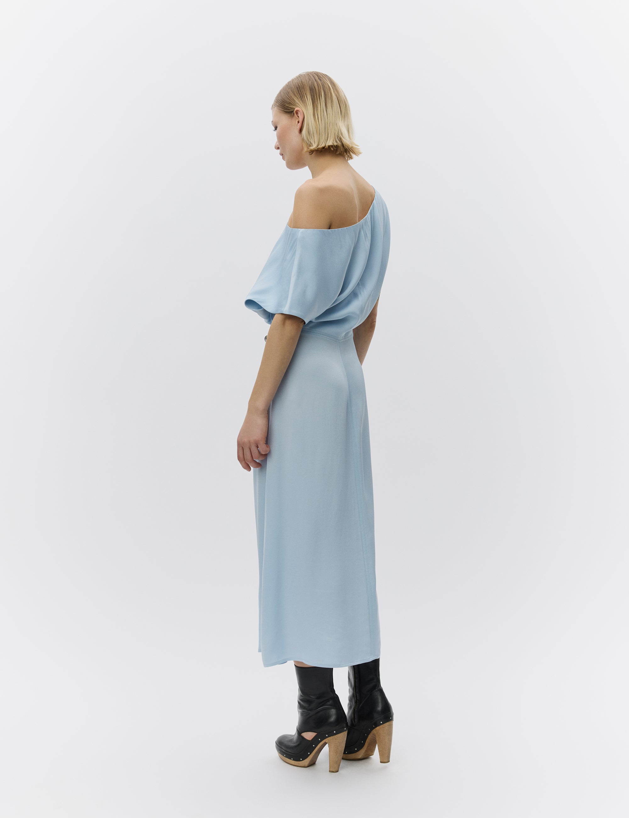 DAY Birger ét Mikkelsen Mara - Matte Crepe Kjole 144115 CASHMERE BLUE